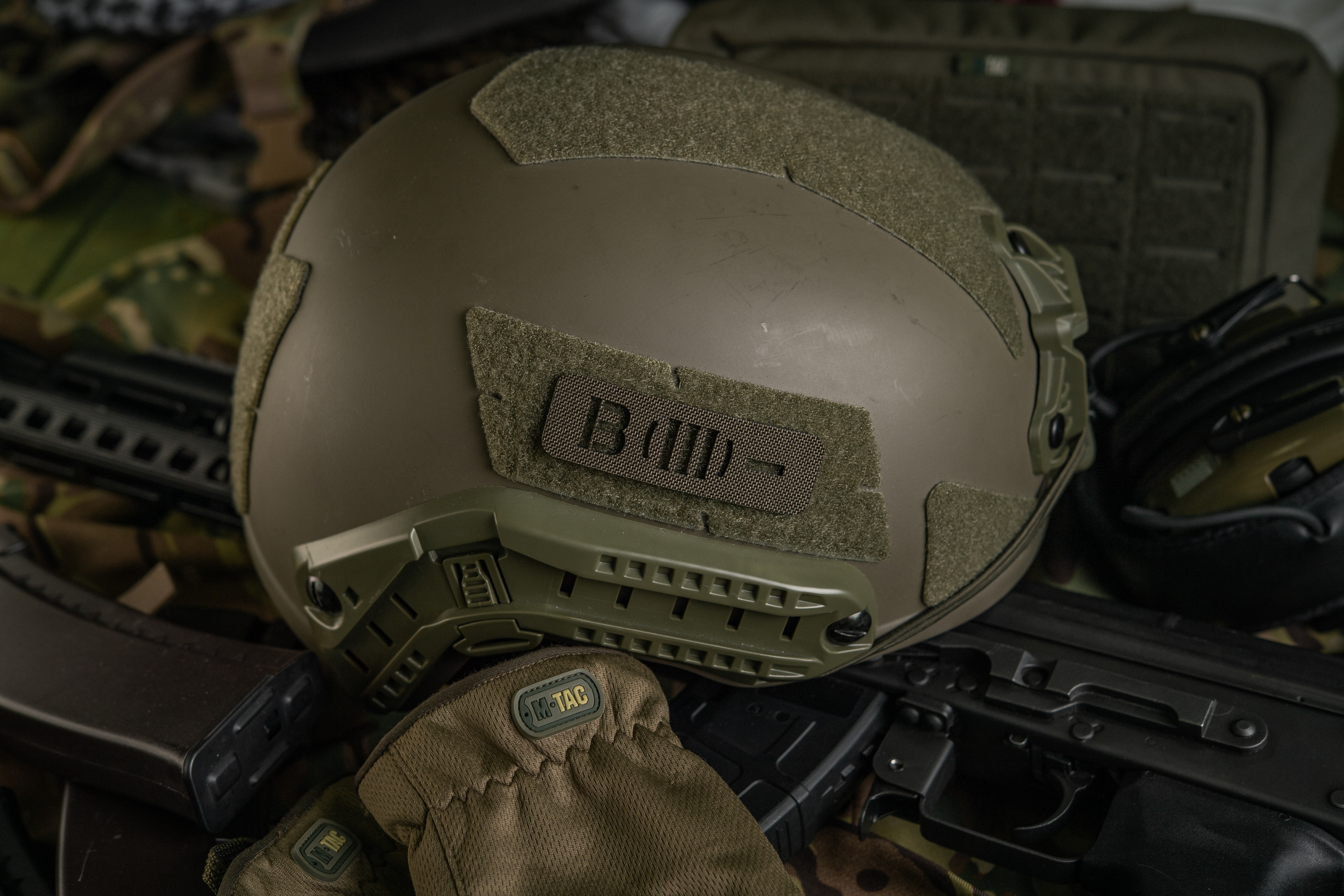 M-Tac нашивка группа крови B (III) - сквозная Laser Cut 25х80 Ranger Green — 6