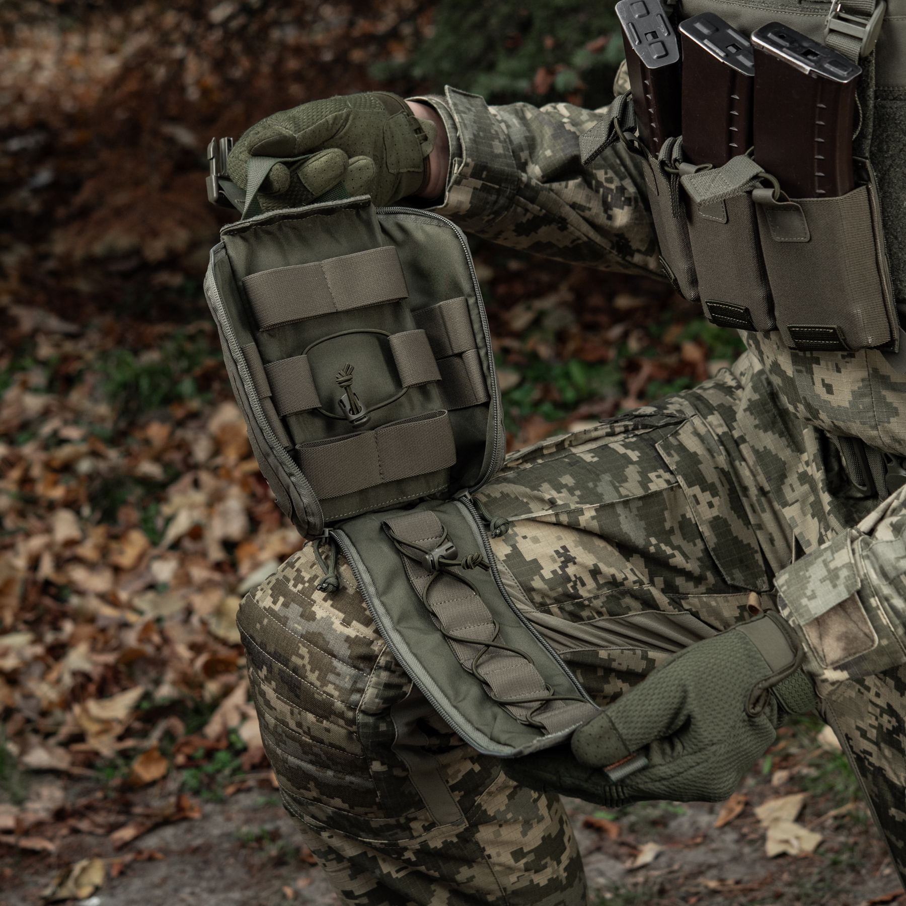 M-Tac подсумок медицинский Elite Rip Off Gen.II Ranger Green — 36