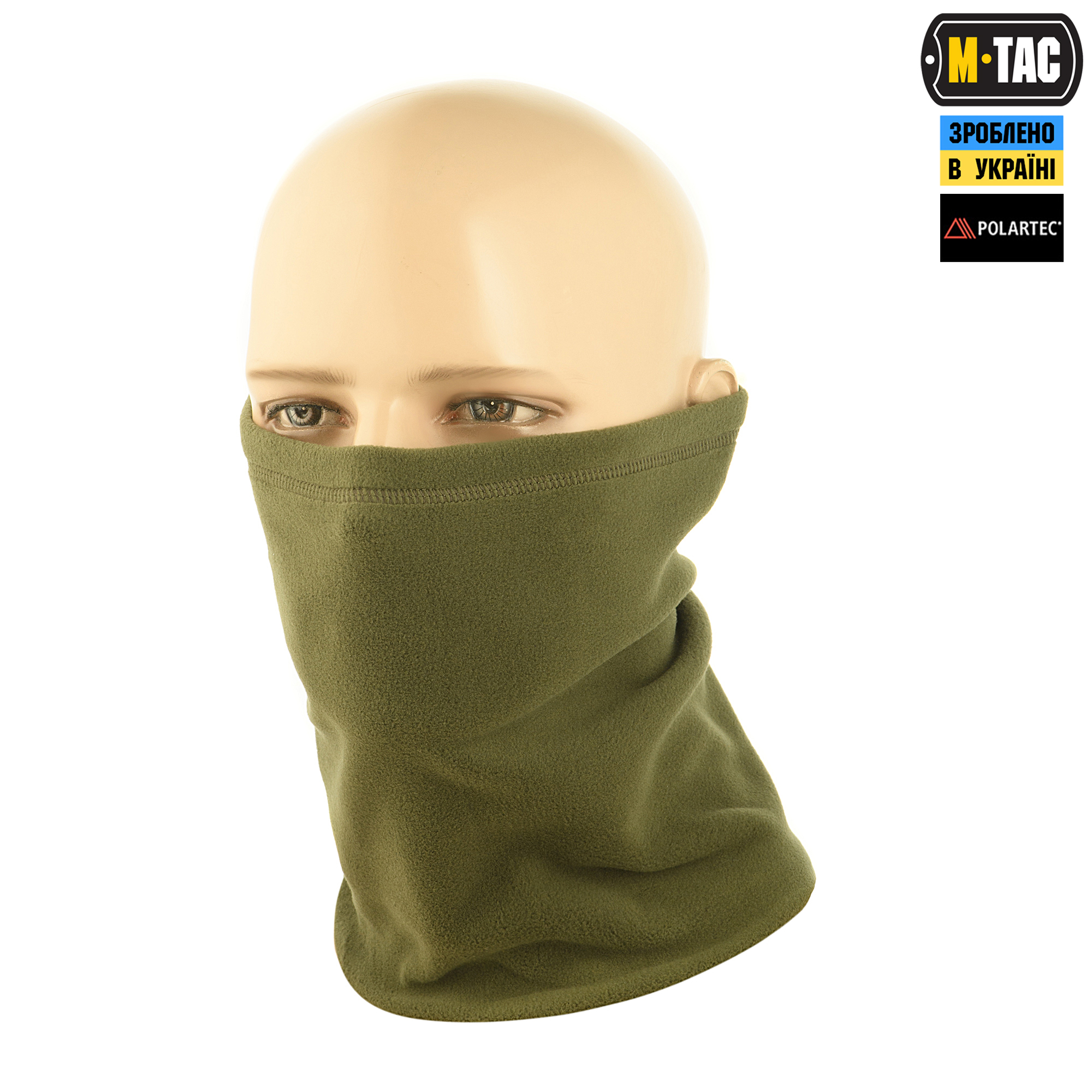 M-Tac шарф-труба длинный Polartec Army Olive — 2