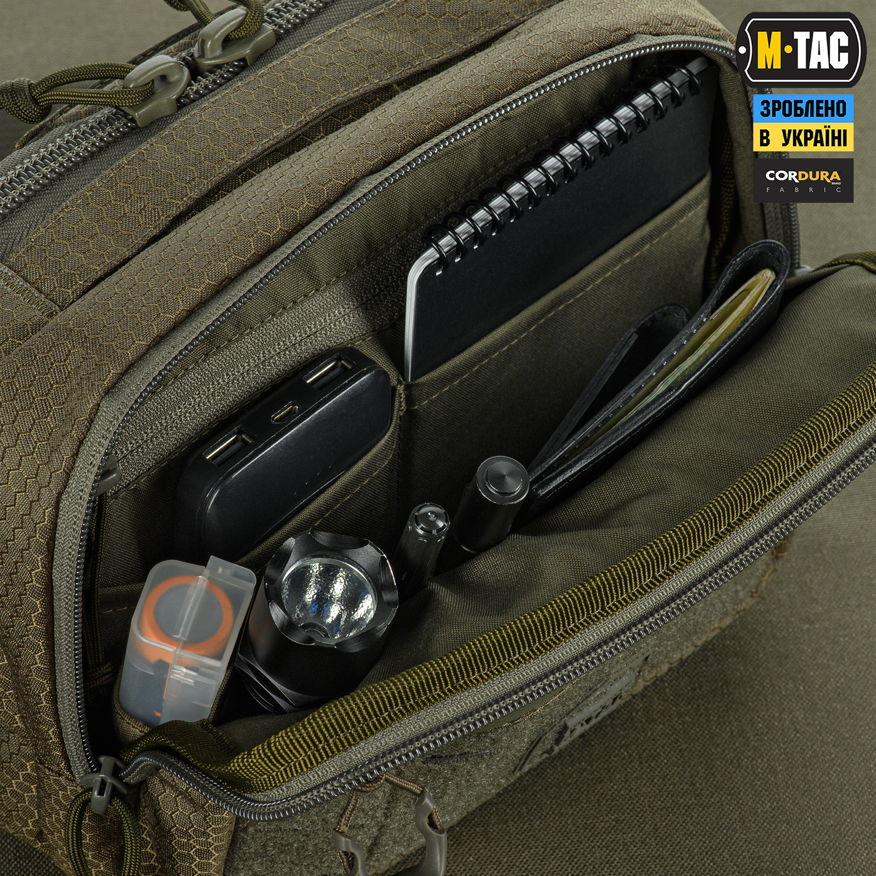 M-Tac сумка EDC Bag Elite HEX Ranger Green — 9