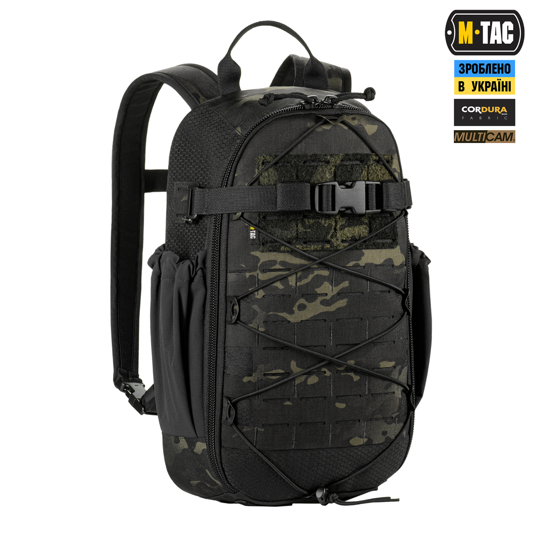 M-Tac рюкзак Sturm с эргономичными лямками Elite Multicam Black — 4
