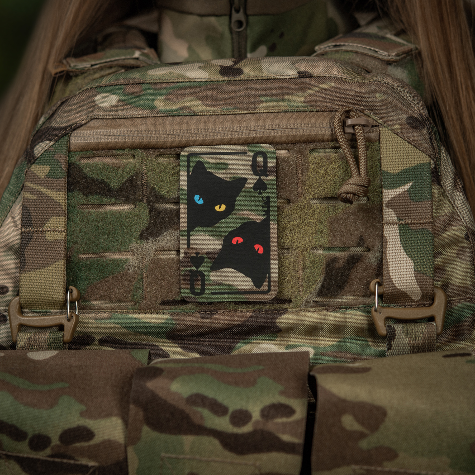 M-Tac нашивка Queen of spades Multicam/Black — 3