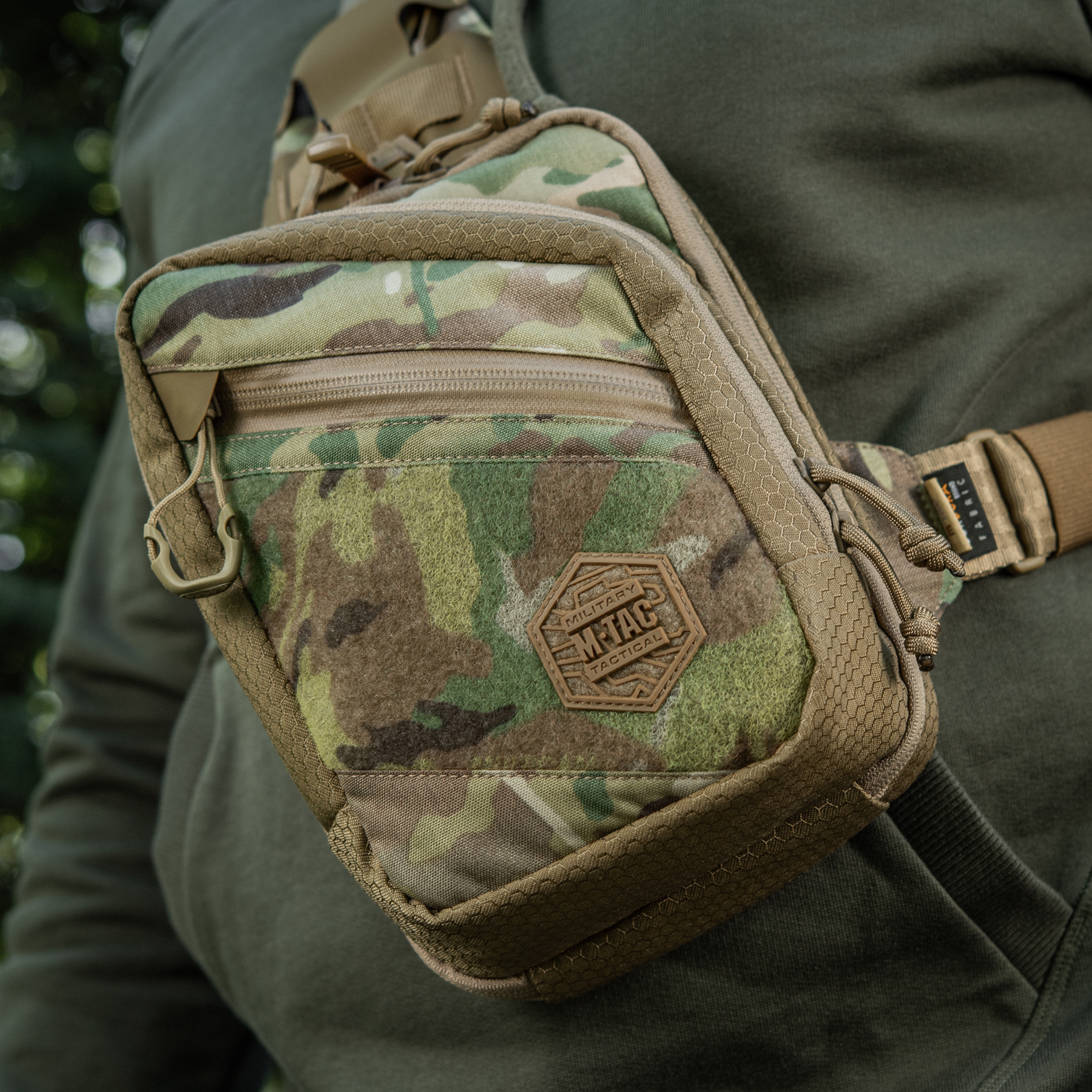 M-Tac сумка Sling Pistol Bag Elite Hex с липучкой Multicam/Coyote — 9