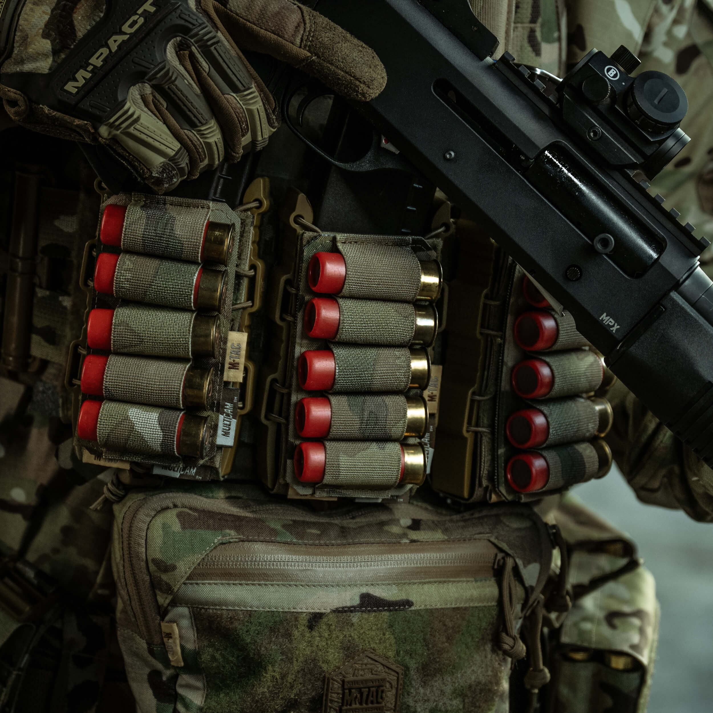 M-Tac патронташ на липучке для патронов 12 калибра Multicam — 17