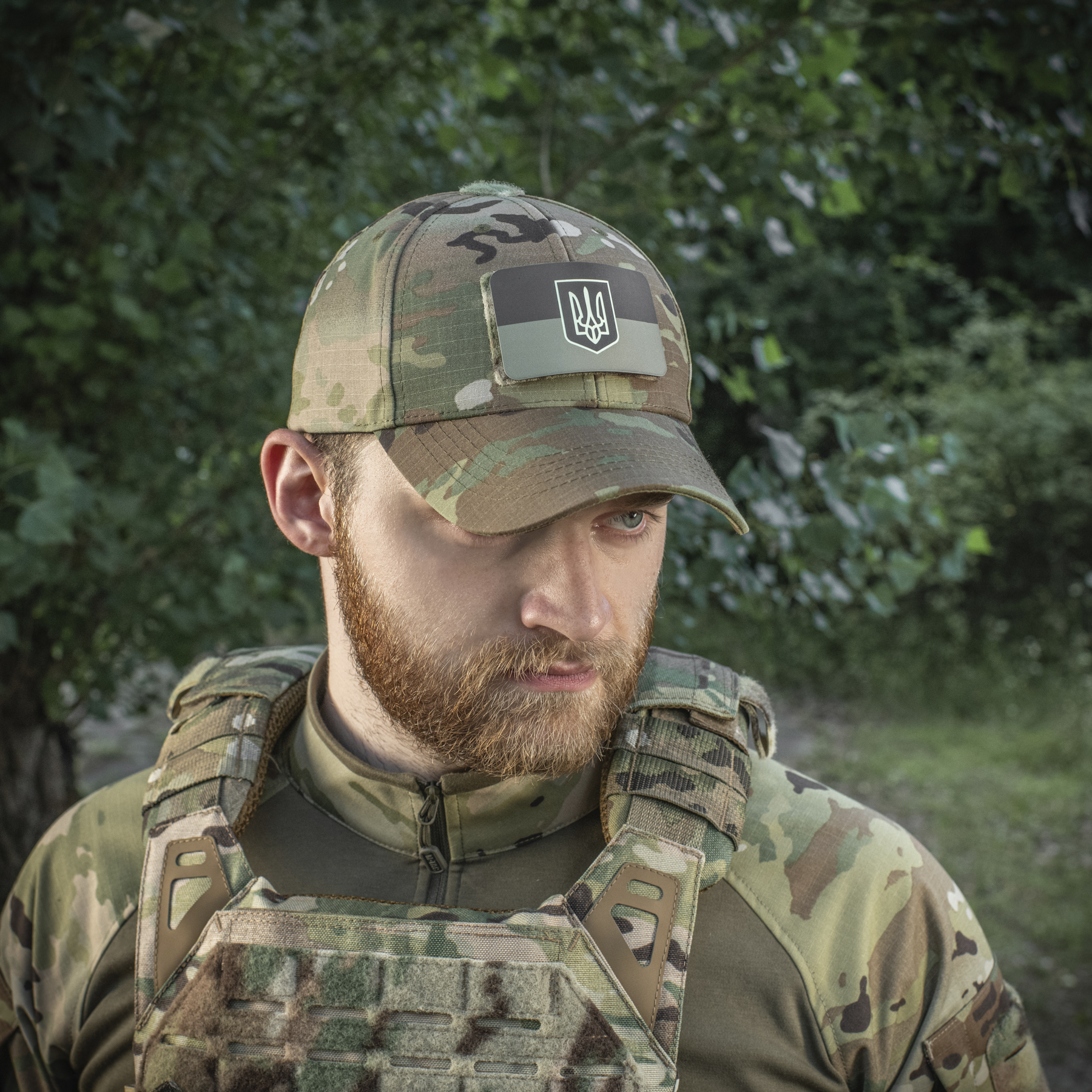M-Tac нашивка флаг Украины с гербом (80х50 мм) Olive/GID — 4