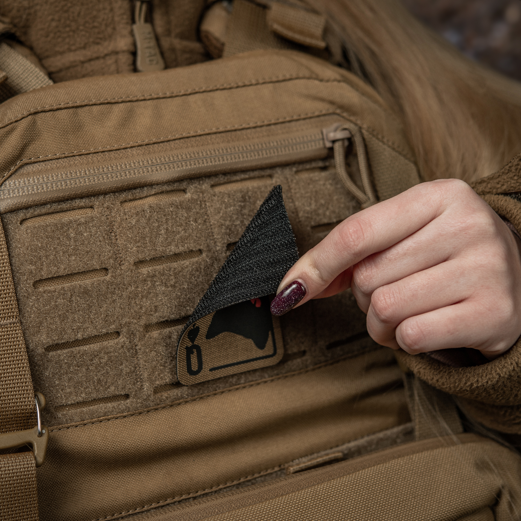 M-Tac нашивка Queen of spades Coyote/Black — 9