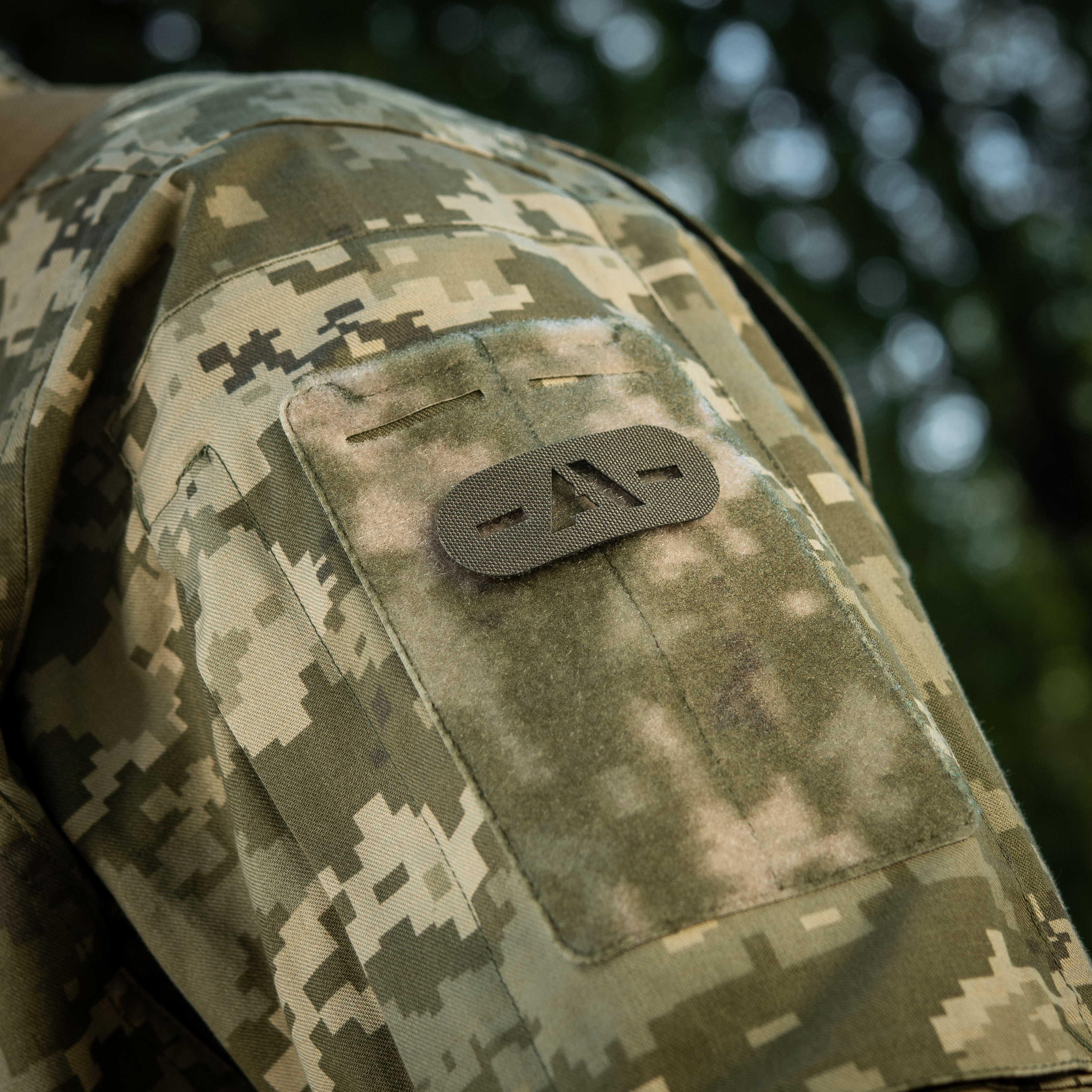 M-Tac нашивка группа крови -A- сквозная Laser Cut Ranger Green — 5