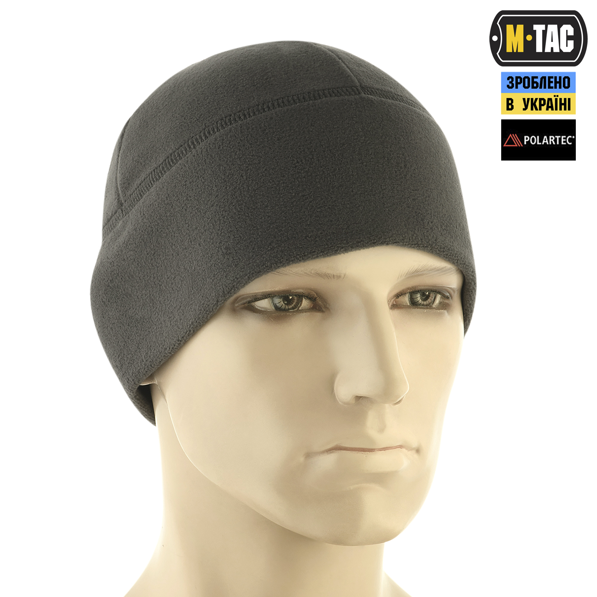 M-Tac шапка Watch Cap флис Light Polartec Dark Grey — 4