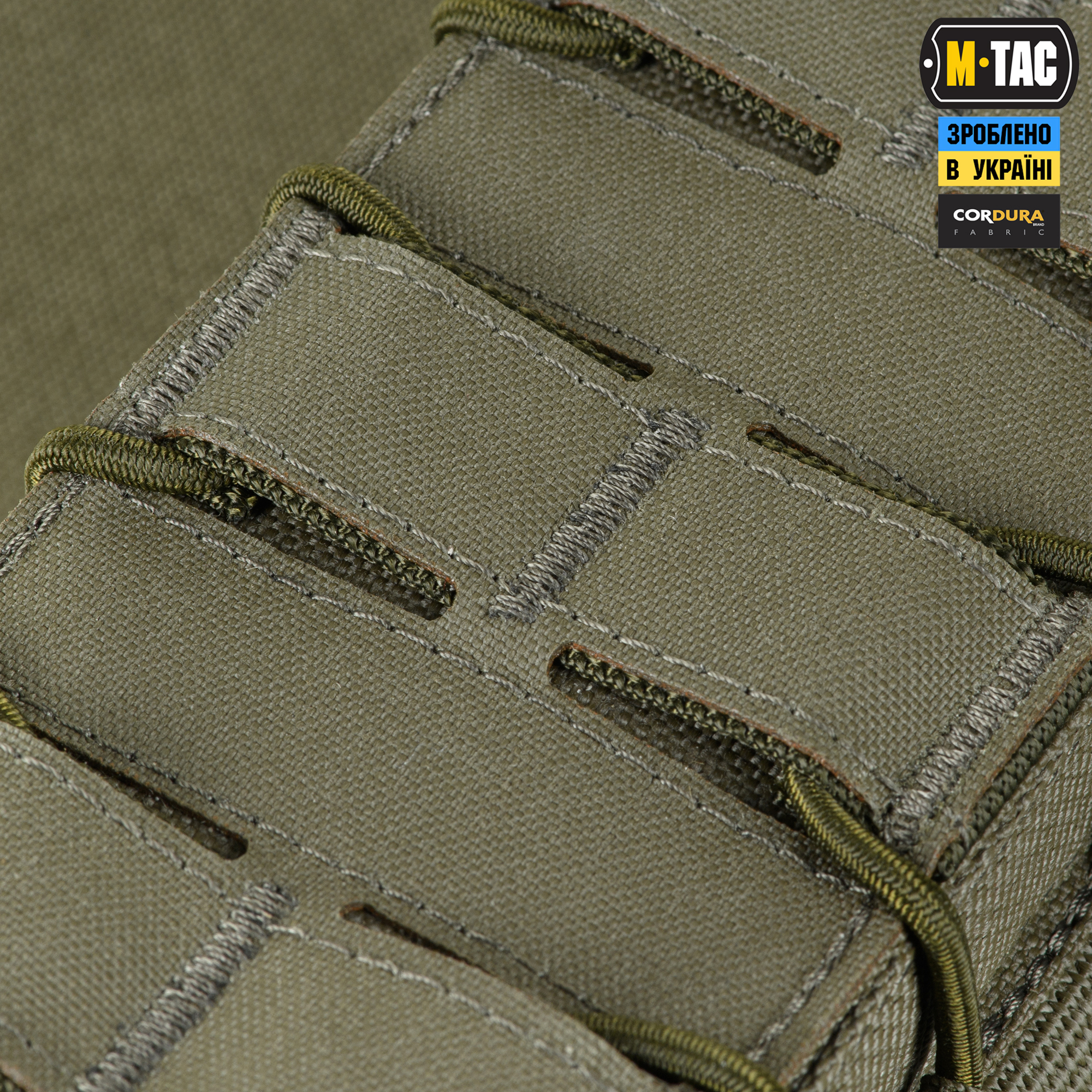 M-Tac подсумок для АК открытый двойной Laser Cut Ranger Green — 8