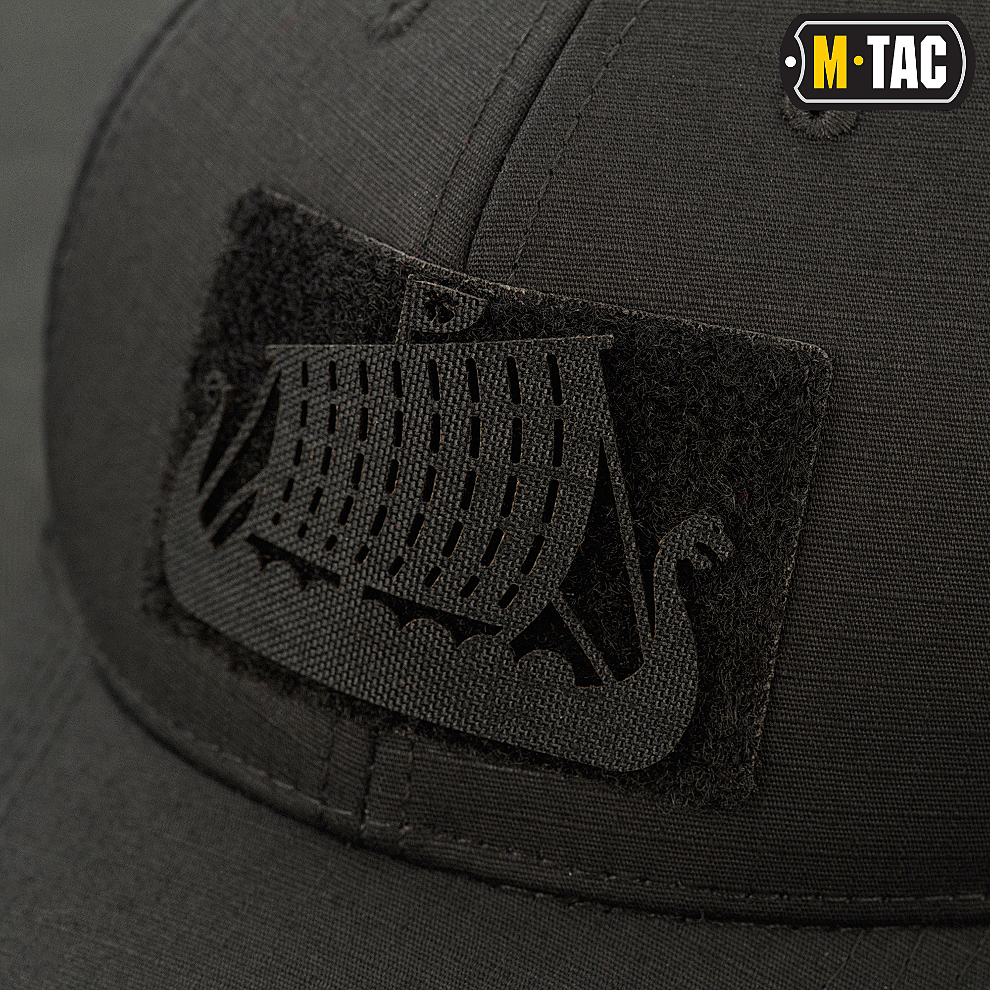 M-Tac нашивка Драккар сквозная Laser Cut Black — 4