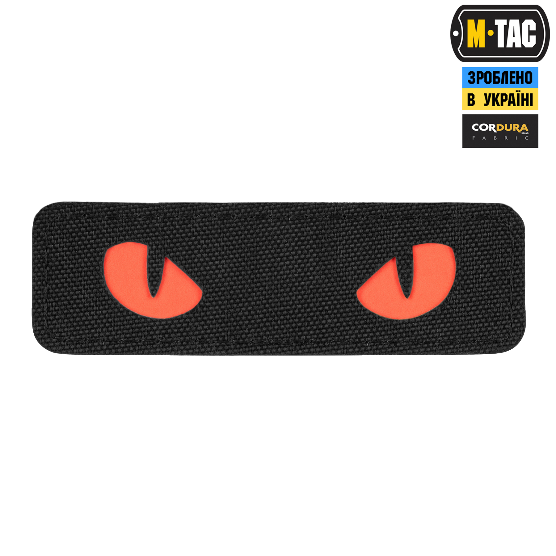 M-Tac нашивка Cat Eyes Laser Cut Black/Red/GID — 2