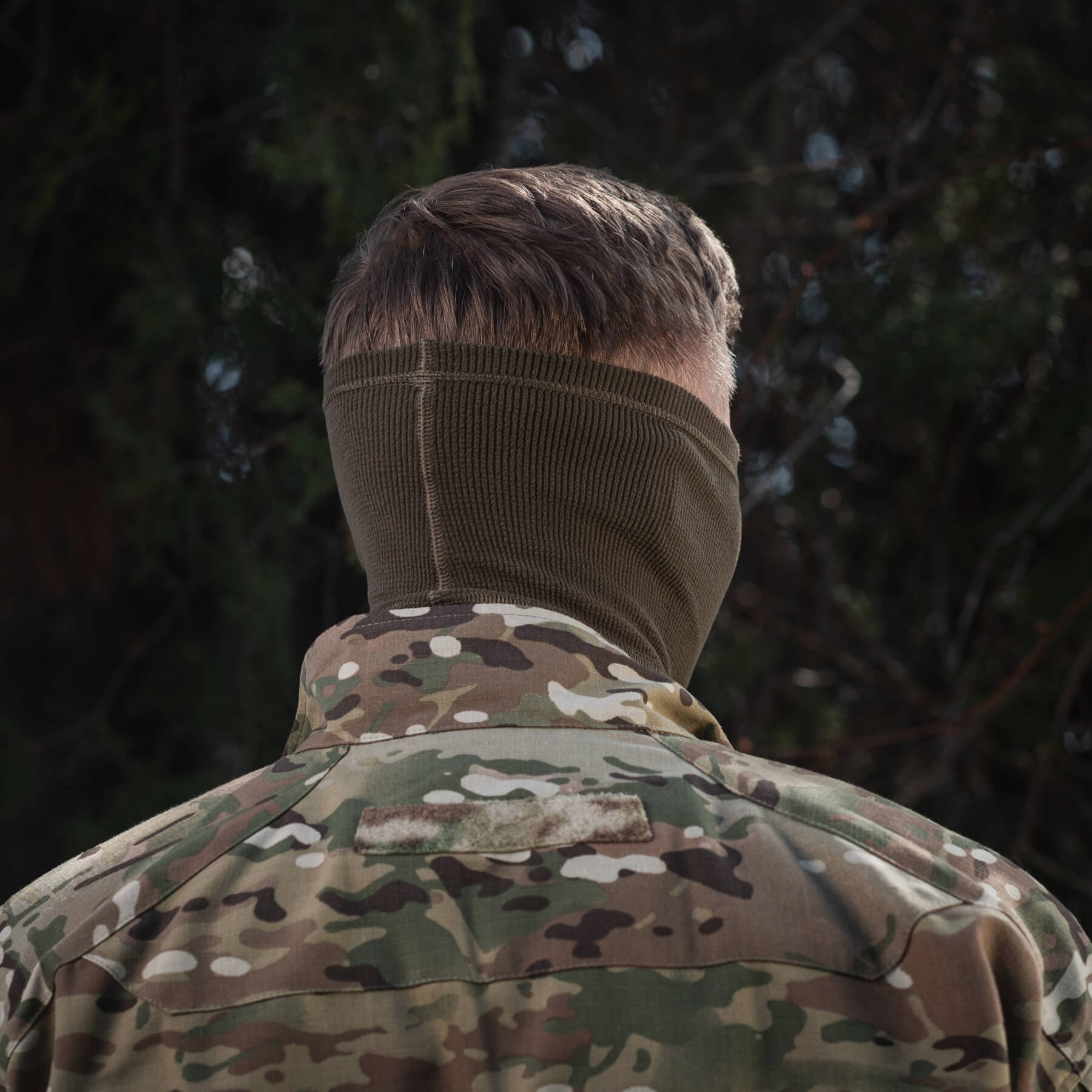 M-Tac шарф-труба анатомический микрофлис рип-стоп Dark Olive — 17
