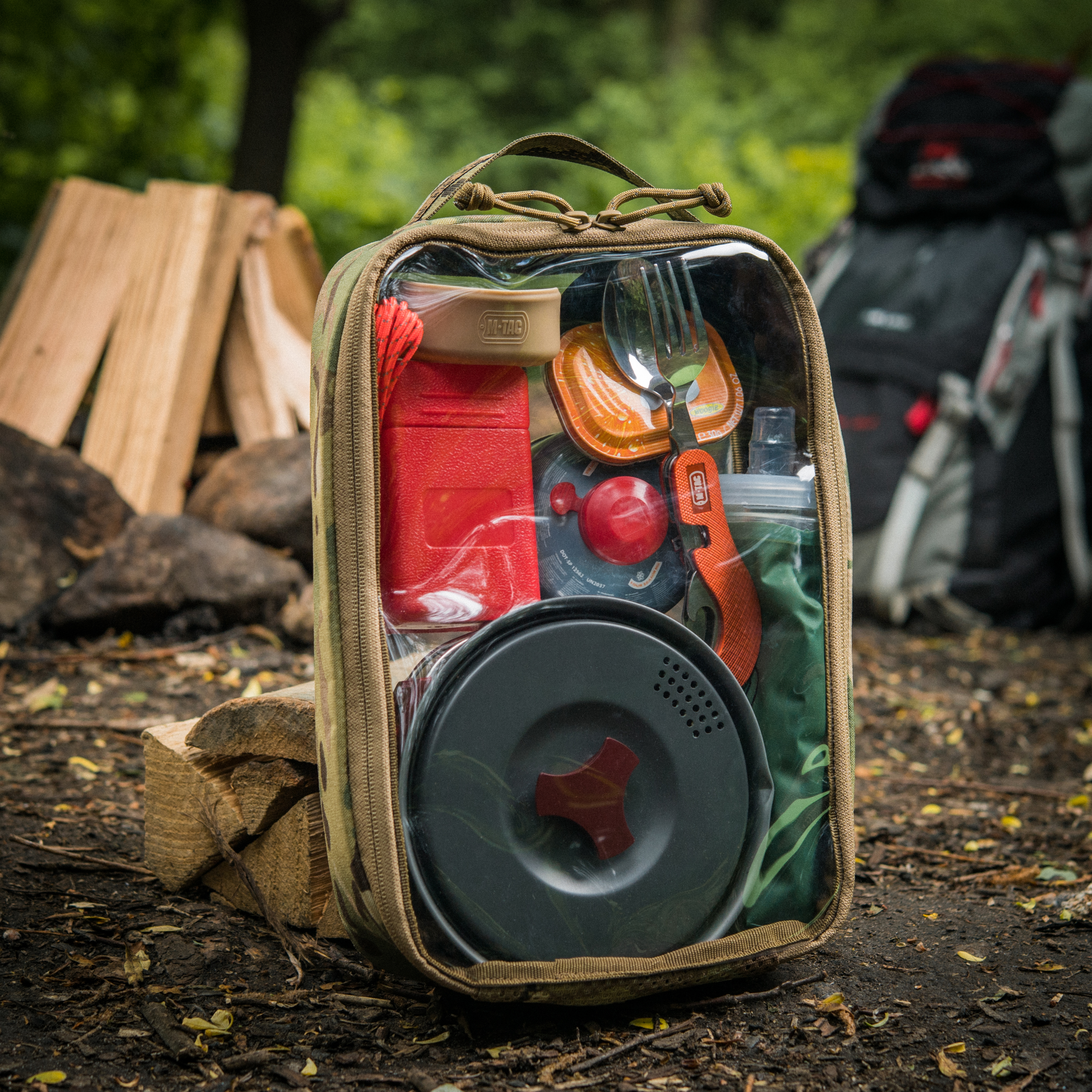 M-Tac органайзер утилитарный прозрачный Elite Large (30х19 см) Multicam — 7