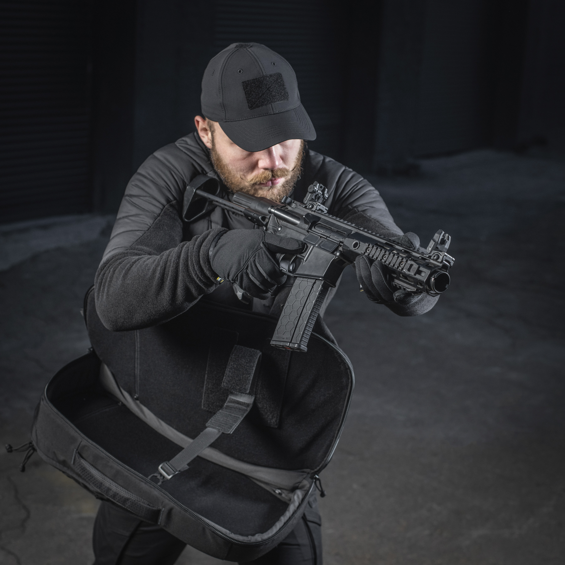 M-Tac рюкзак однолямочный Agent Elite Hex Black — 21