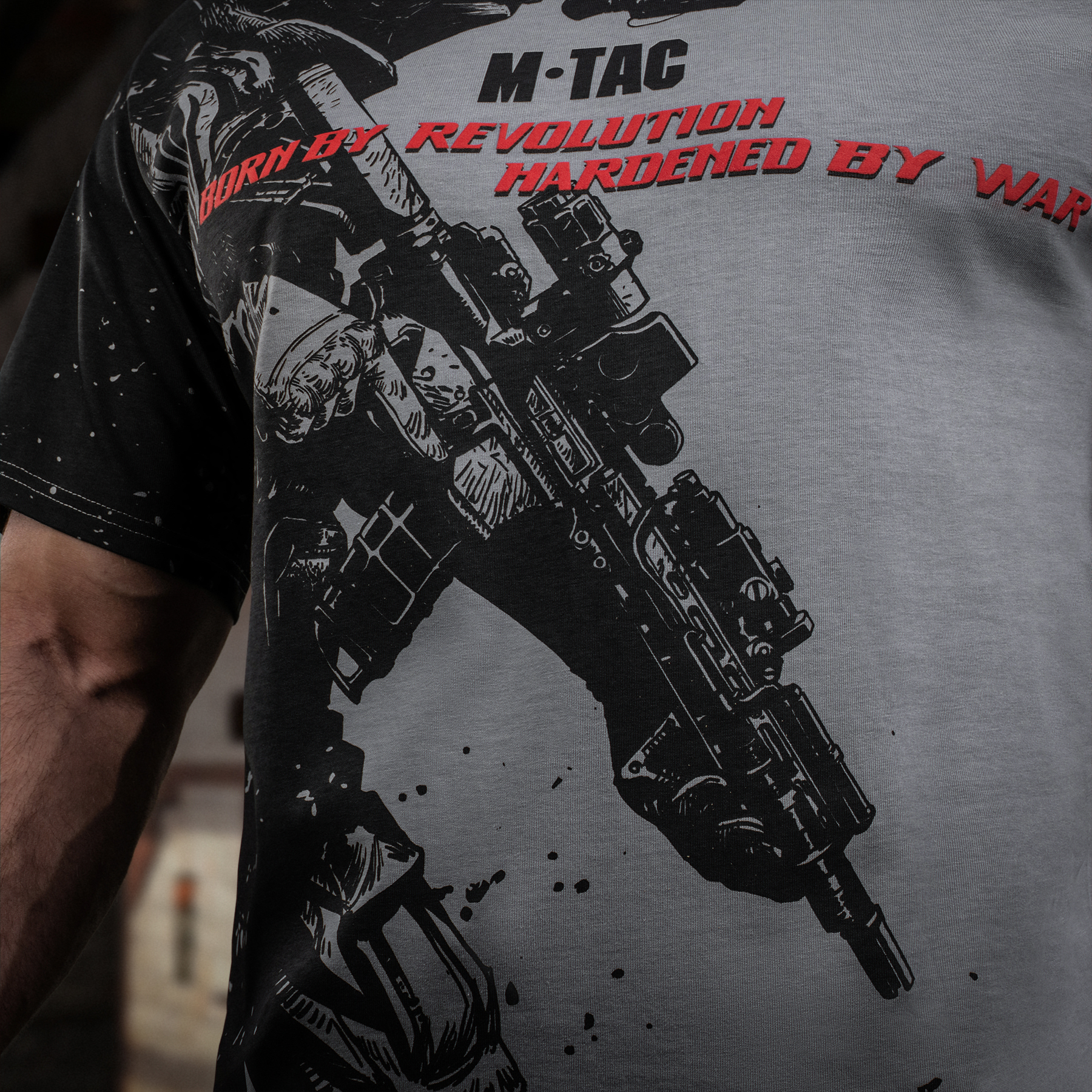 M-Tac футболка Warrior Oversize Light Grey — 16