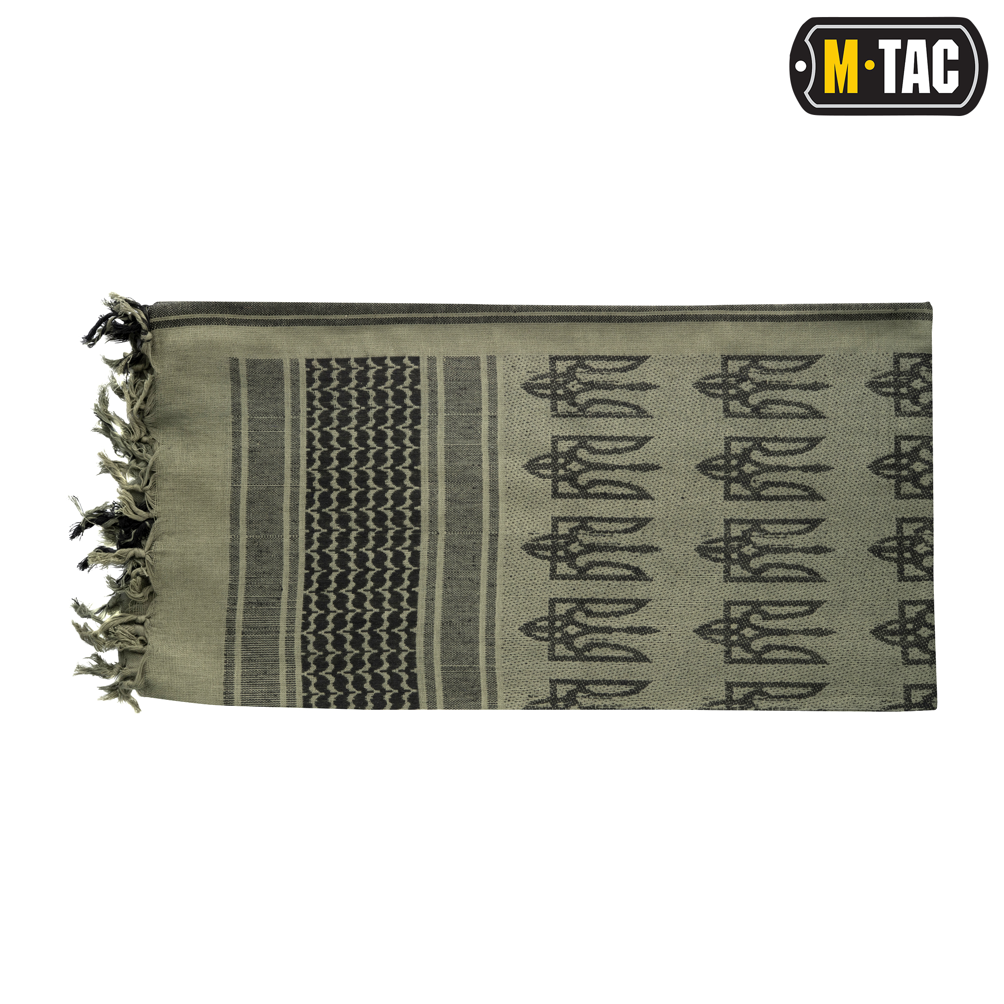 M-Tac шарф шемаг с Тризубом Foliage Green/Black — 4
