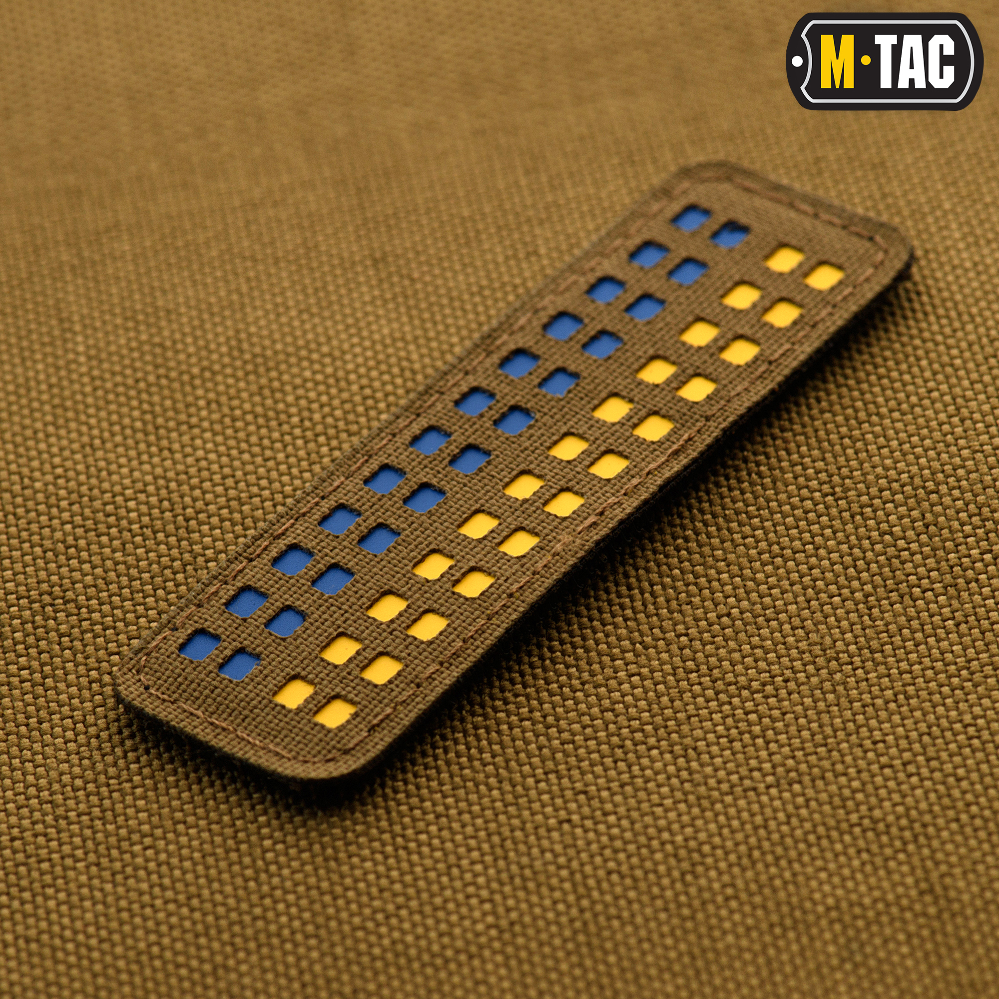 M-Tac нашивка флаг Украины 25х80 Laser Cut Coyote — 3