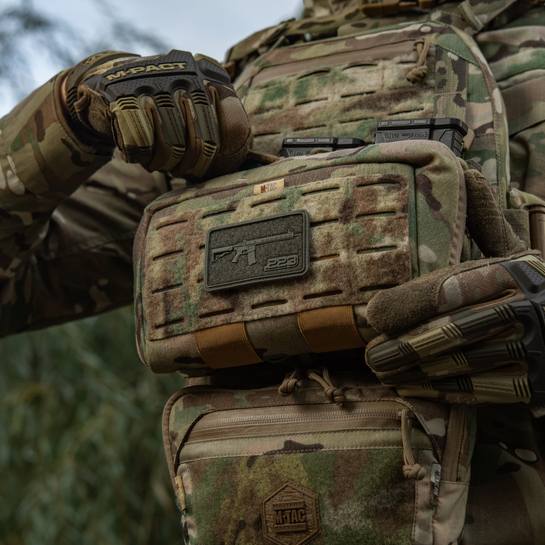 M-Tac нашивка AR-15 Velcro/PVC Ranger Green — 13