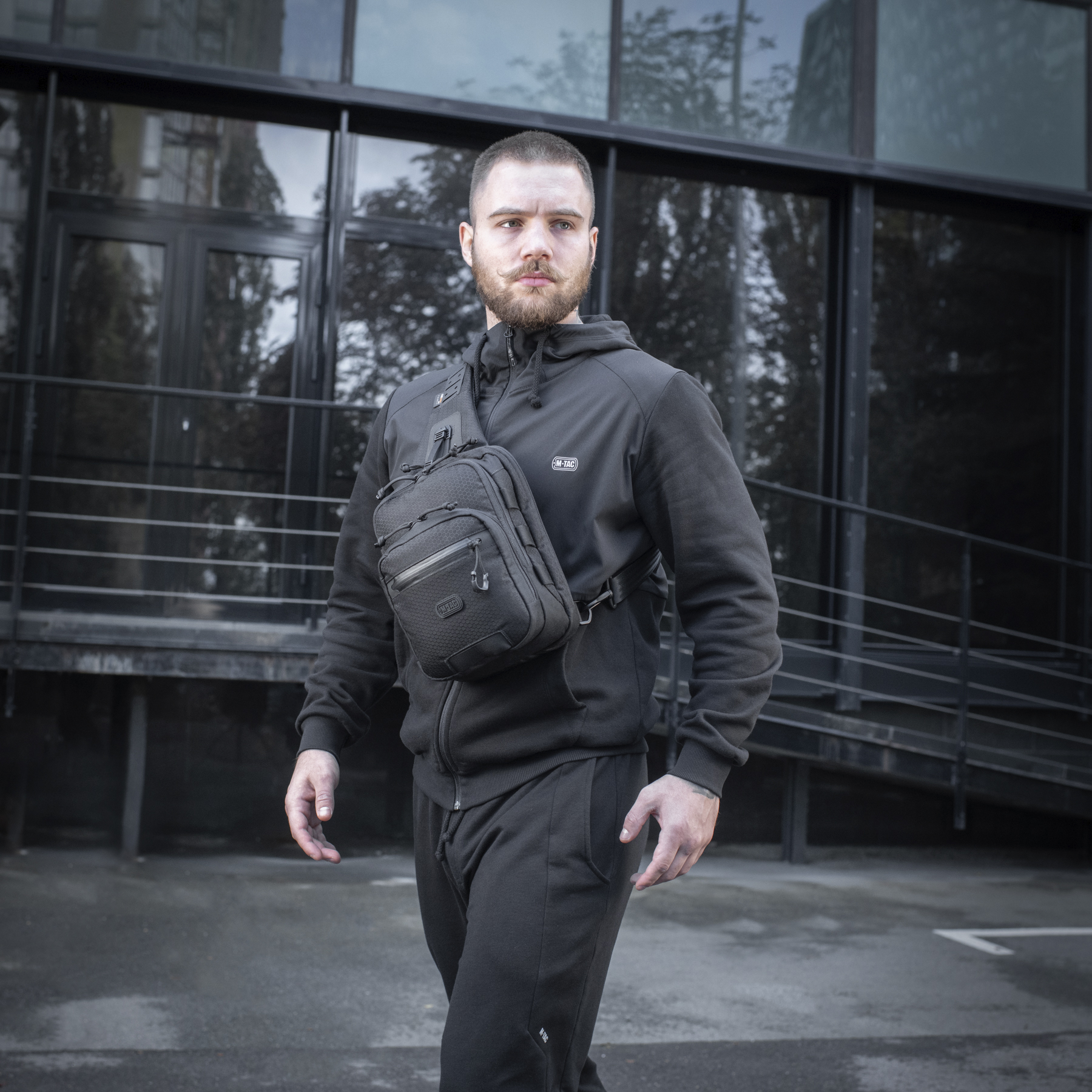 M-Tac сумка Cross Bag Slim Elite Hex Black — 4