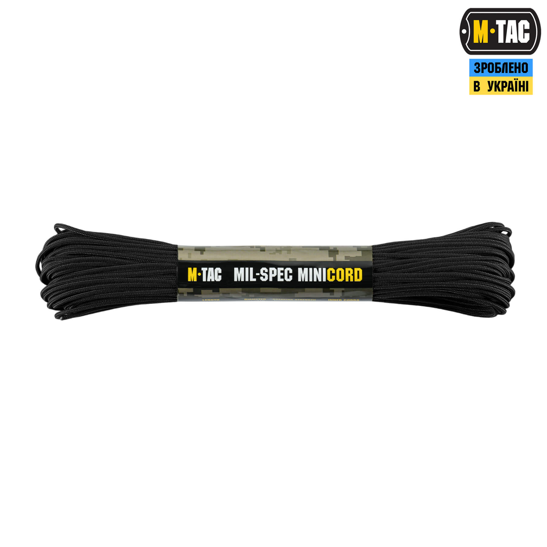 M-Tac паракорд Minicord Mil-Spec 30m Black — 2