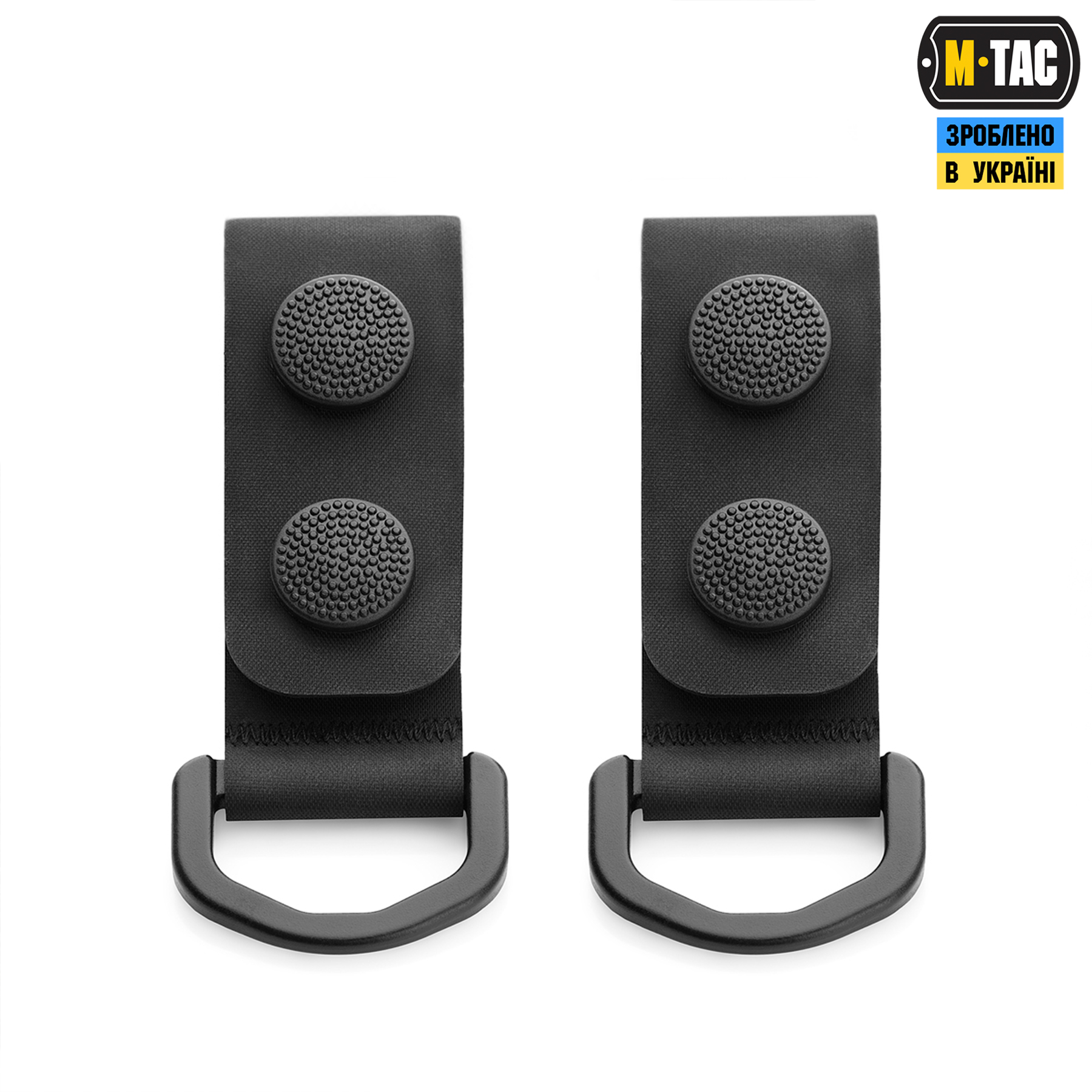 M-Tac крепления c D-кольцом на тактический ремень (2 шт) Black — 2