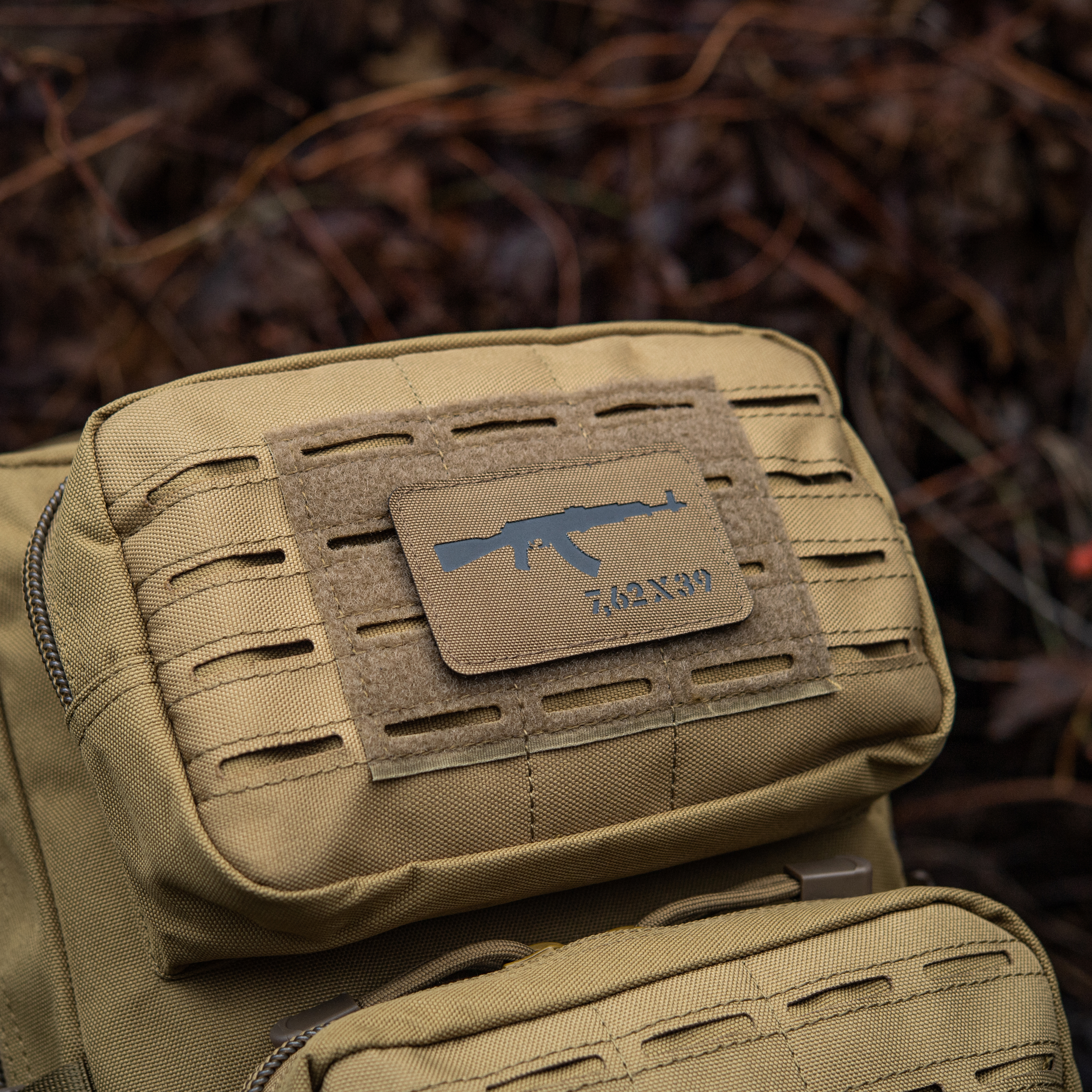 M-Tac нашивка AKM 7,62х39 Laser Cut Coyote/Black — 8