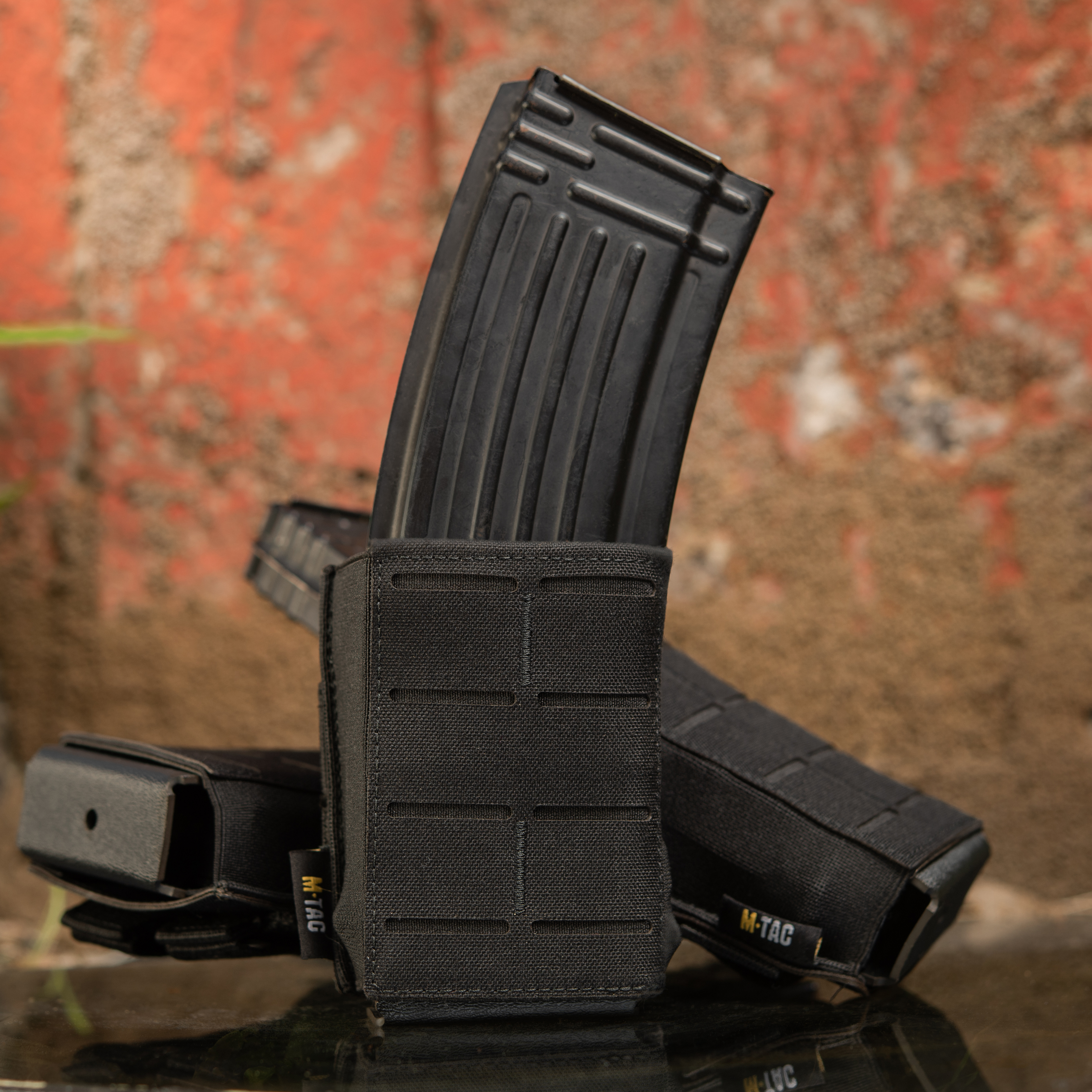M-Tac подсумок для магазина на резинке (10 см) Laser Cut Black — 11
