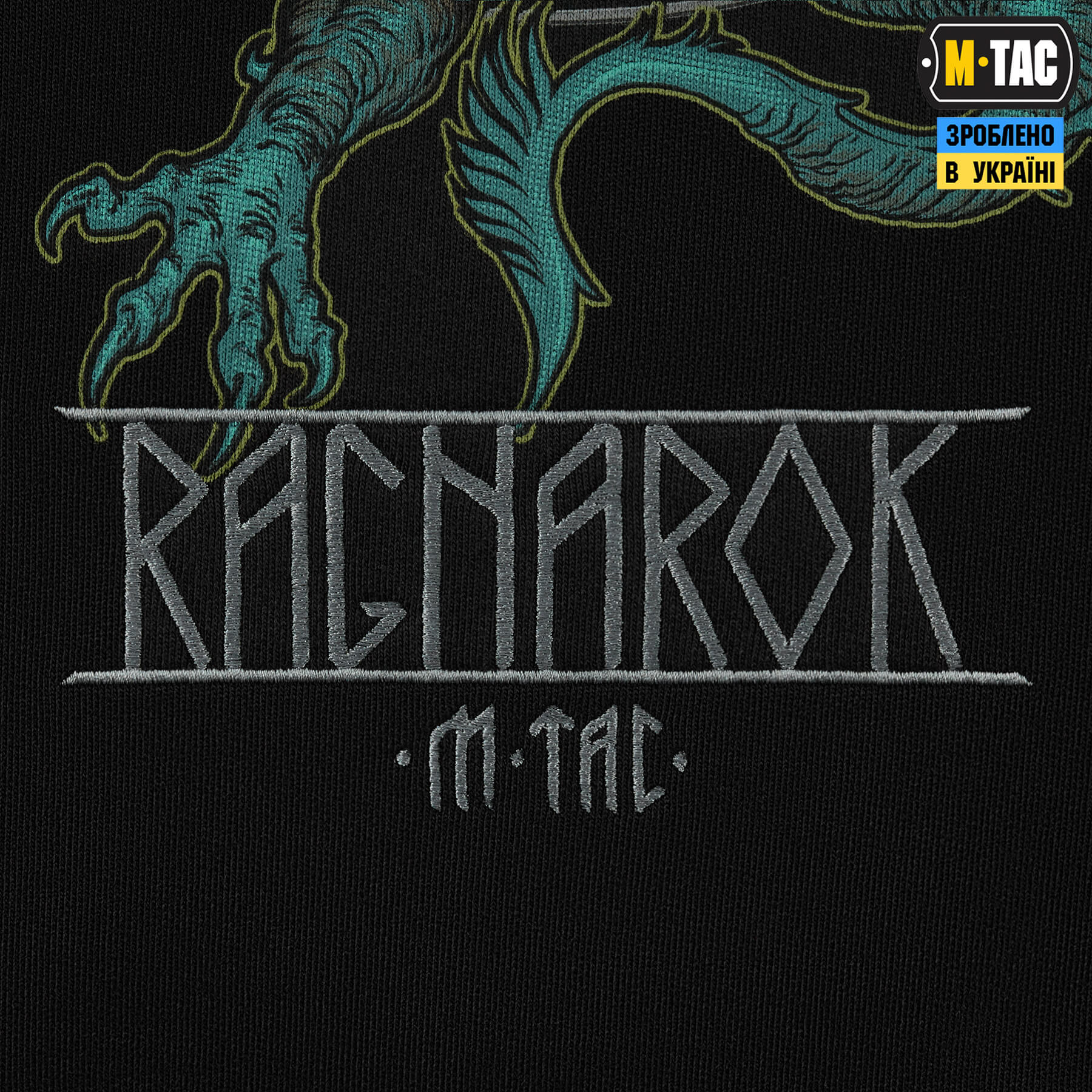 M-Tac кофта Hoodie Ragnarok Cotton Hard Black — 14