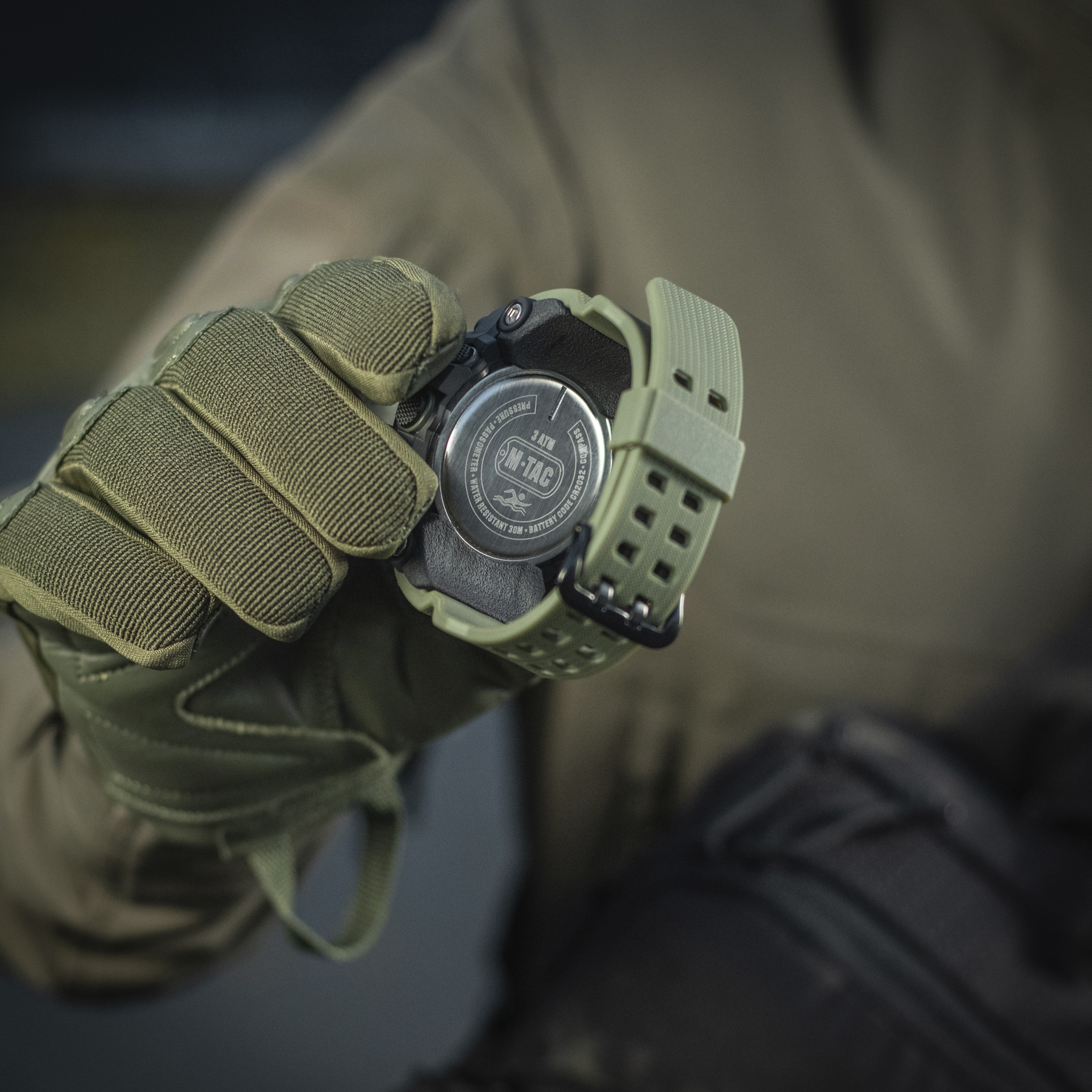 M-Tac часы тактические Adventure Black/Olive — 16