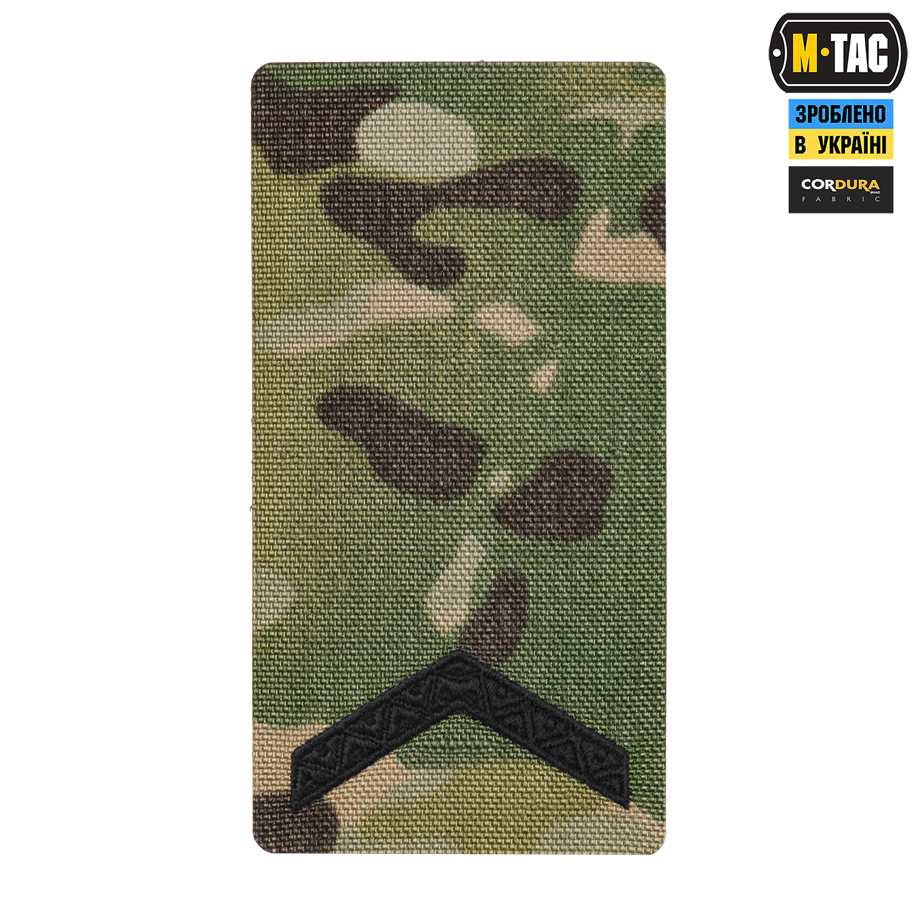 M-Tac погон на липучке Старший солдат (вишивка) Multicam — 2
