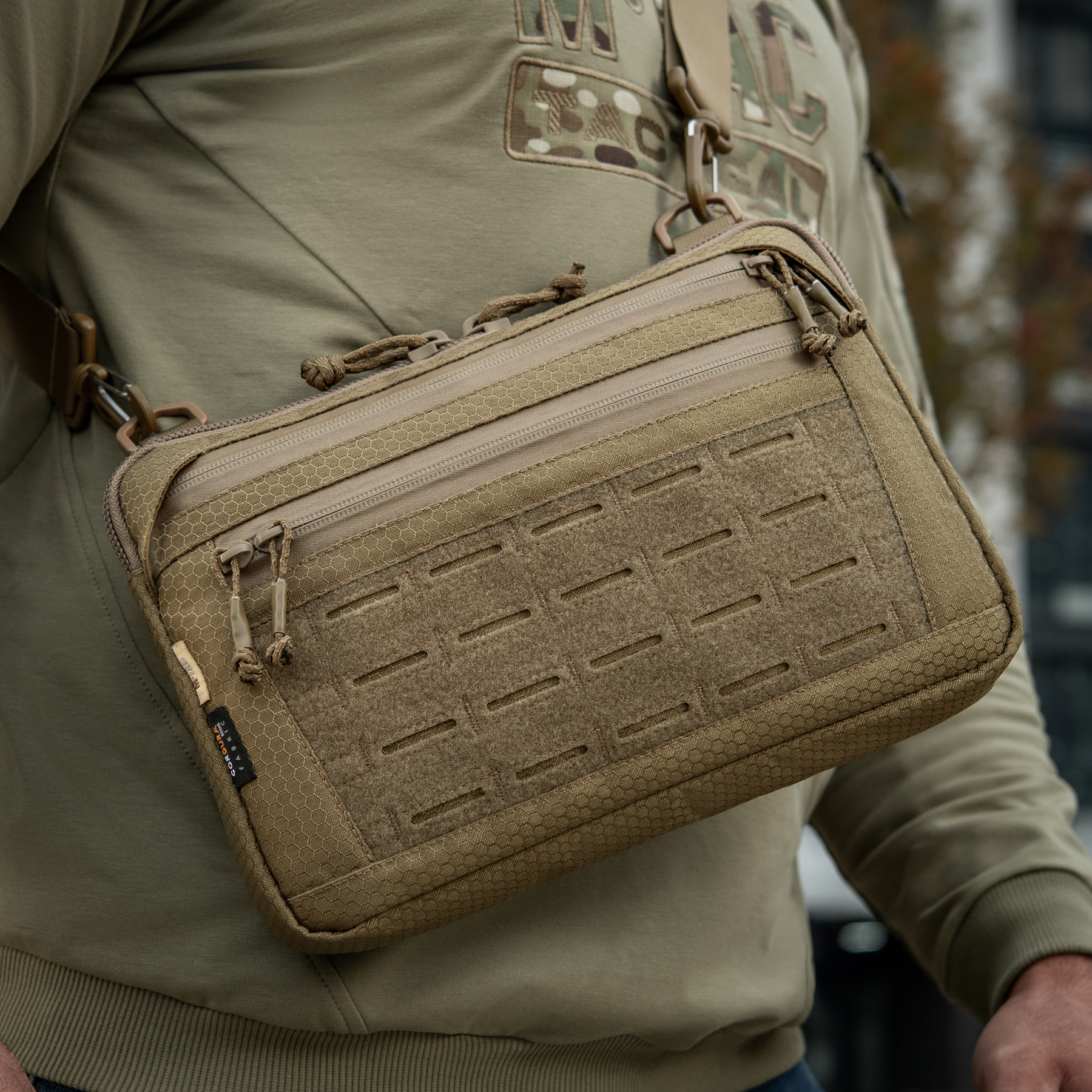 M-Tac сумка Admin Bag Medium Elite с липучкой Hex Coyote — 14