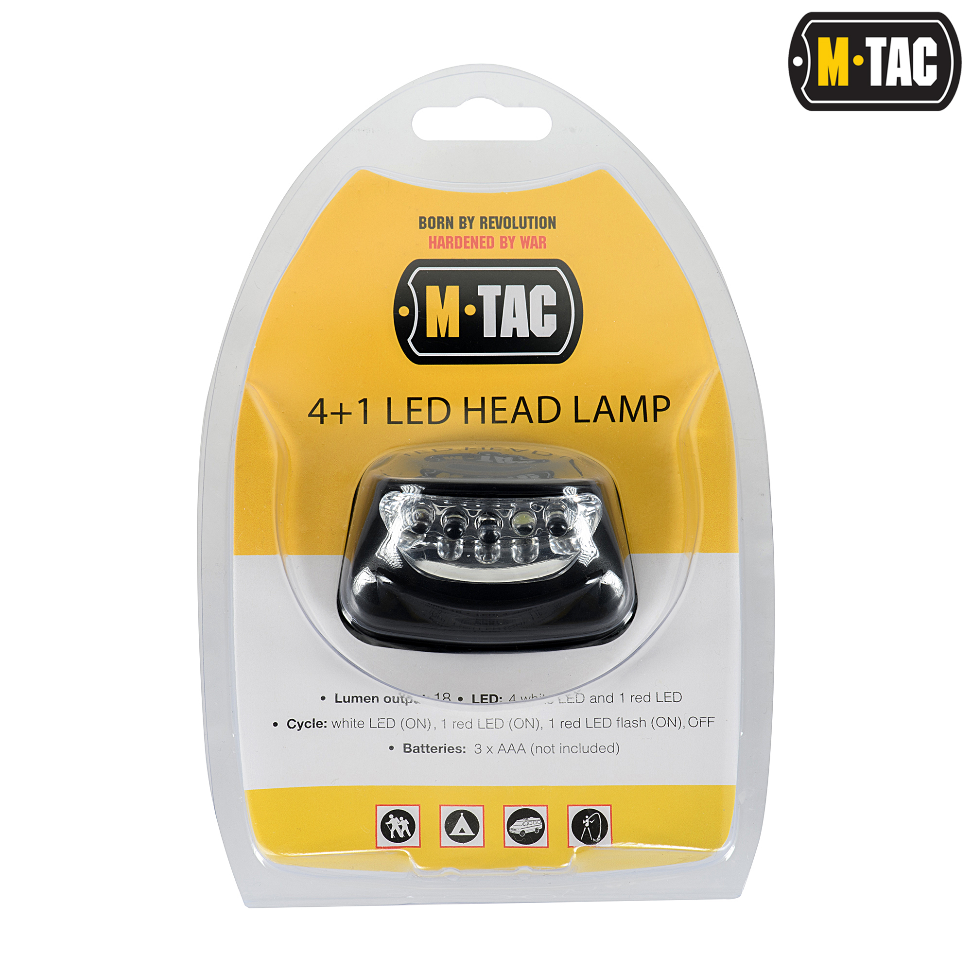 M-Tac фонарь налобный 4+1 LED Black — 3