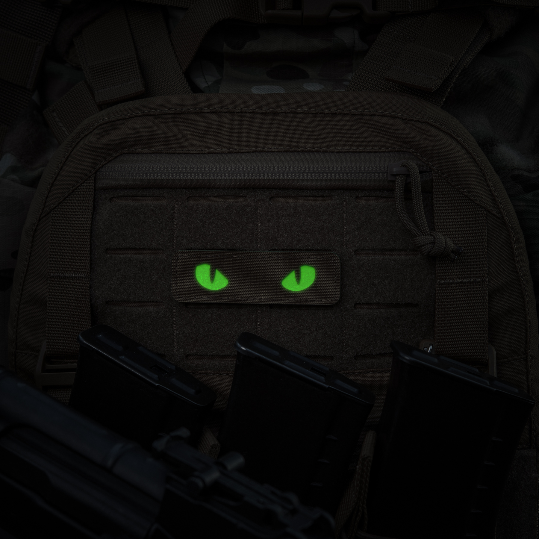 M-Tac нашивка Cat Eyes Laser Cut Coyote/Green/GID — 5