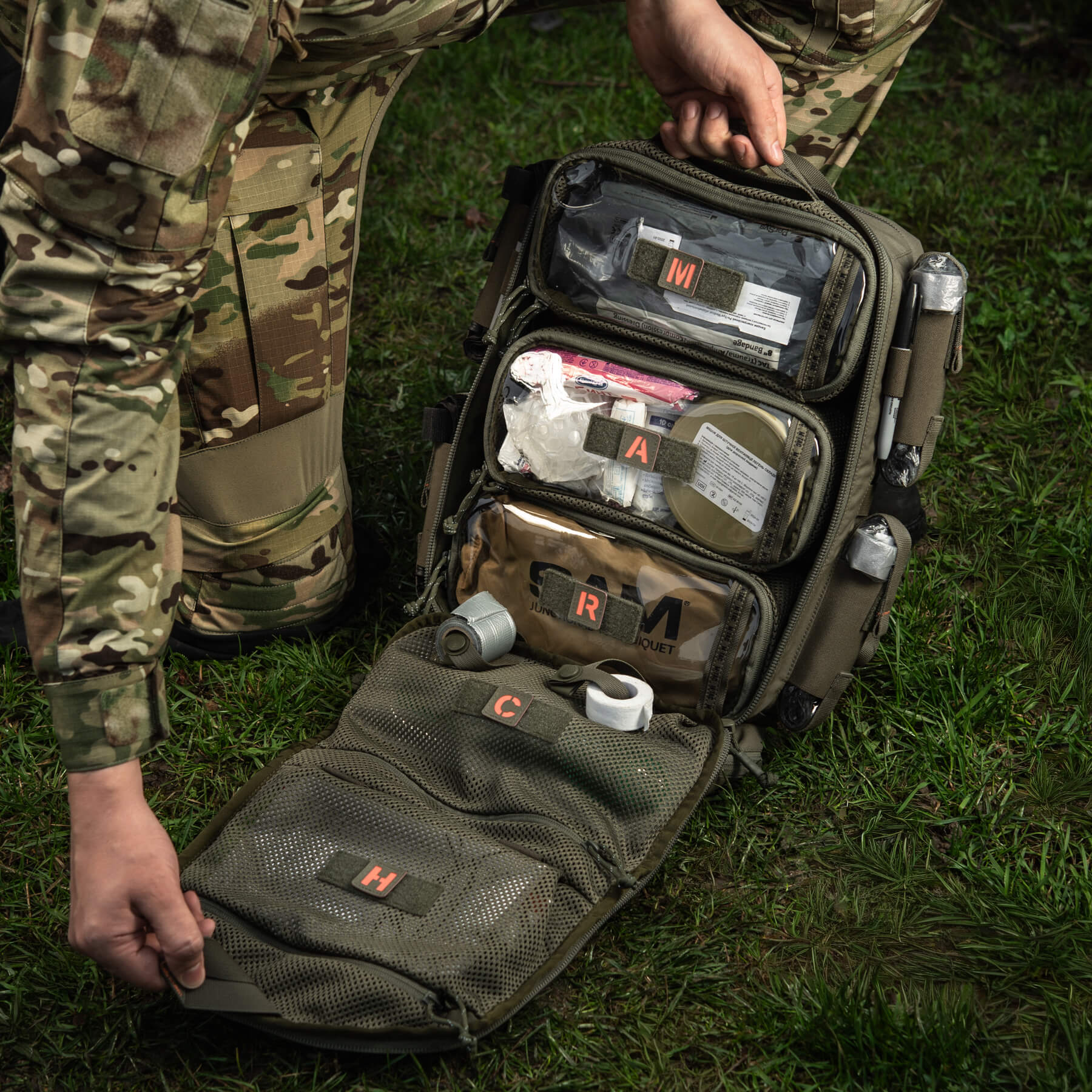 M-Tac нашивка MARCH Ranger Green/Red/GID — 12