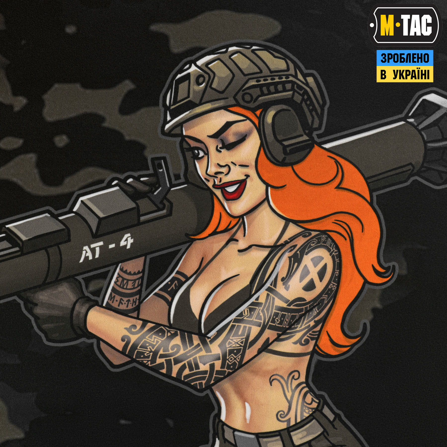 M-Tac панель для нашивок girl AT-4 900x1300 Black MC — 5