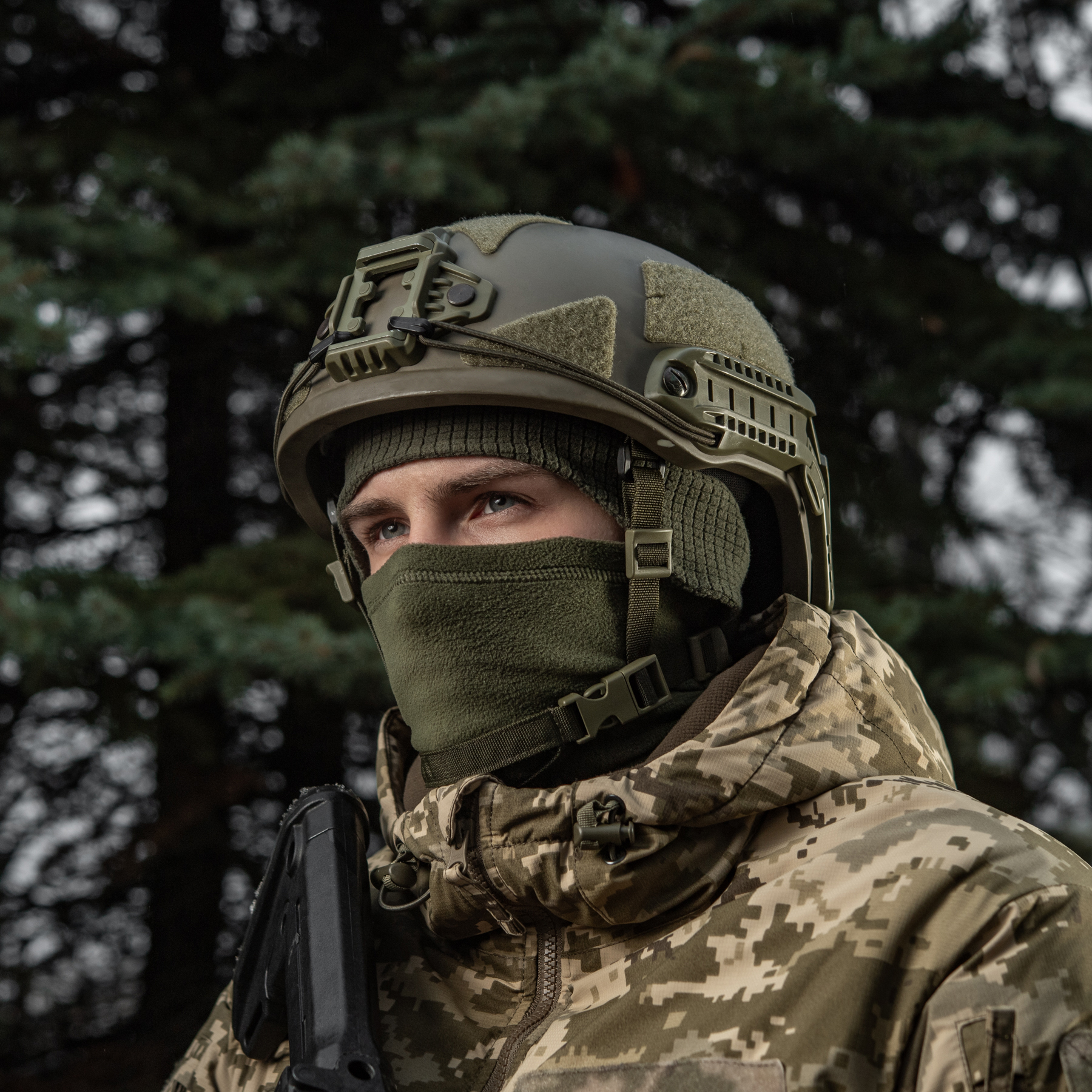 M-Tac шапка-подшлемник Gen.II флис рип-стоп Army Olive — 16