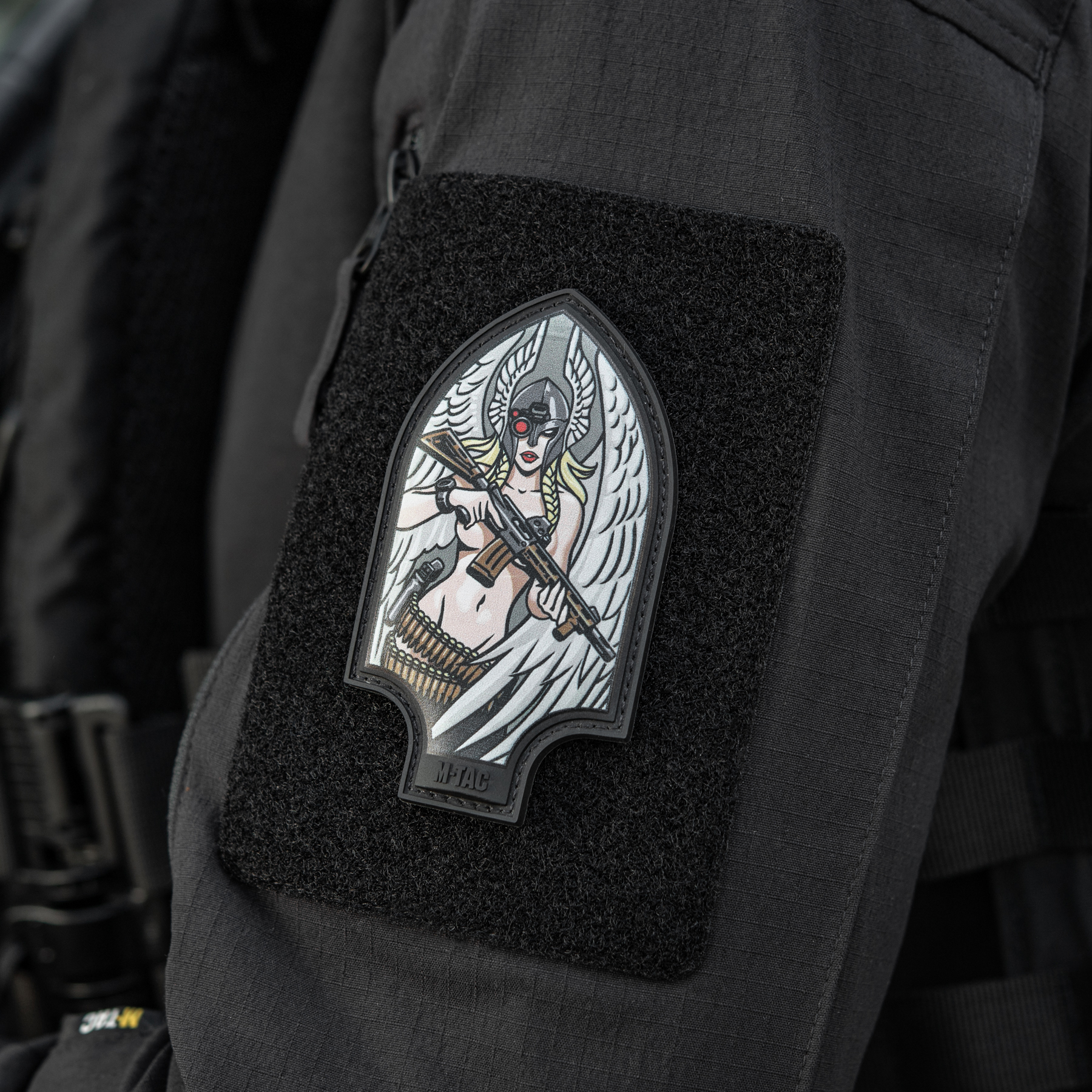 M-Tac нашивка Піка Валькірія PVC друк Black — 9