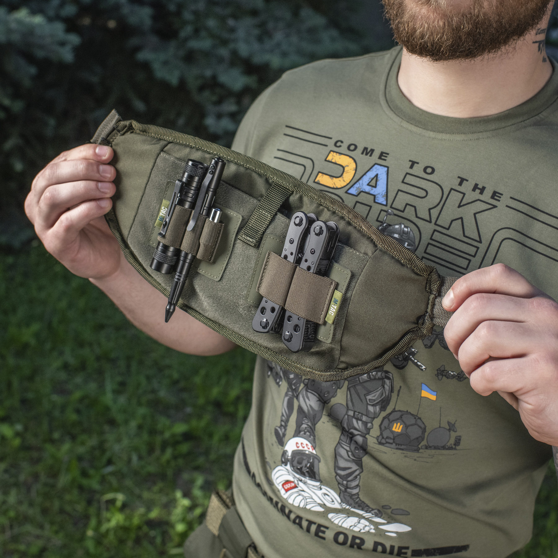 M-Tac сумка Waist Bag Elite Hex Multicam/Ranger Green — 12