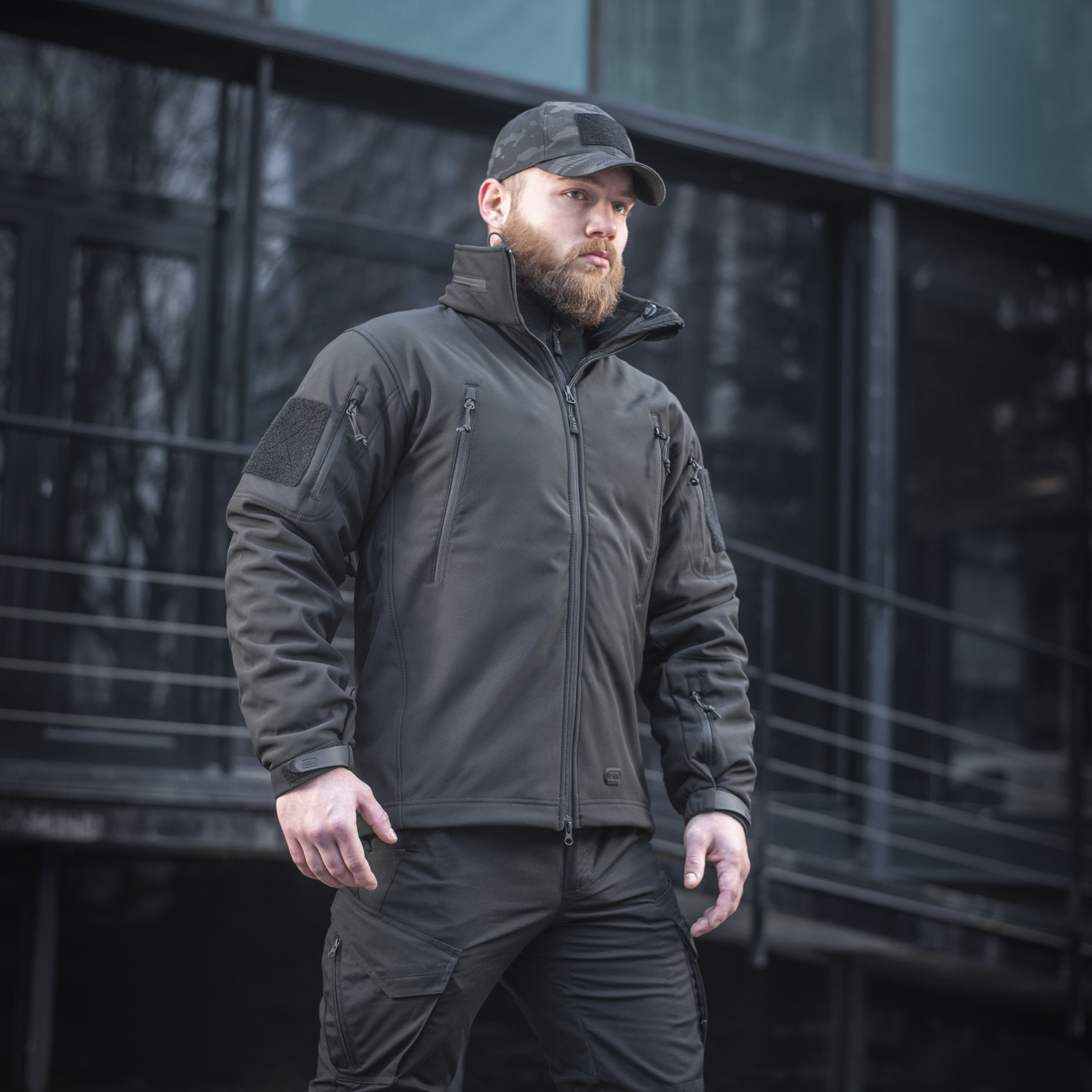 M-Tac куртка Soft Shell с подстежкой Black — 13