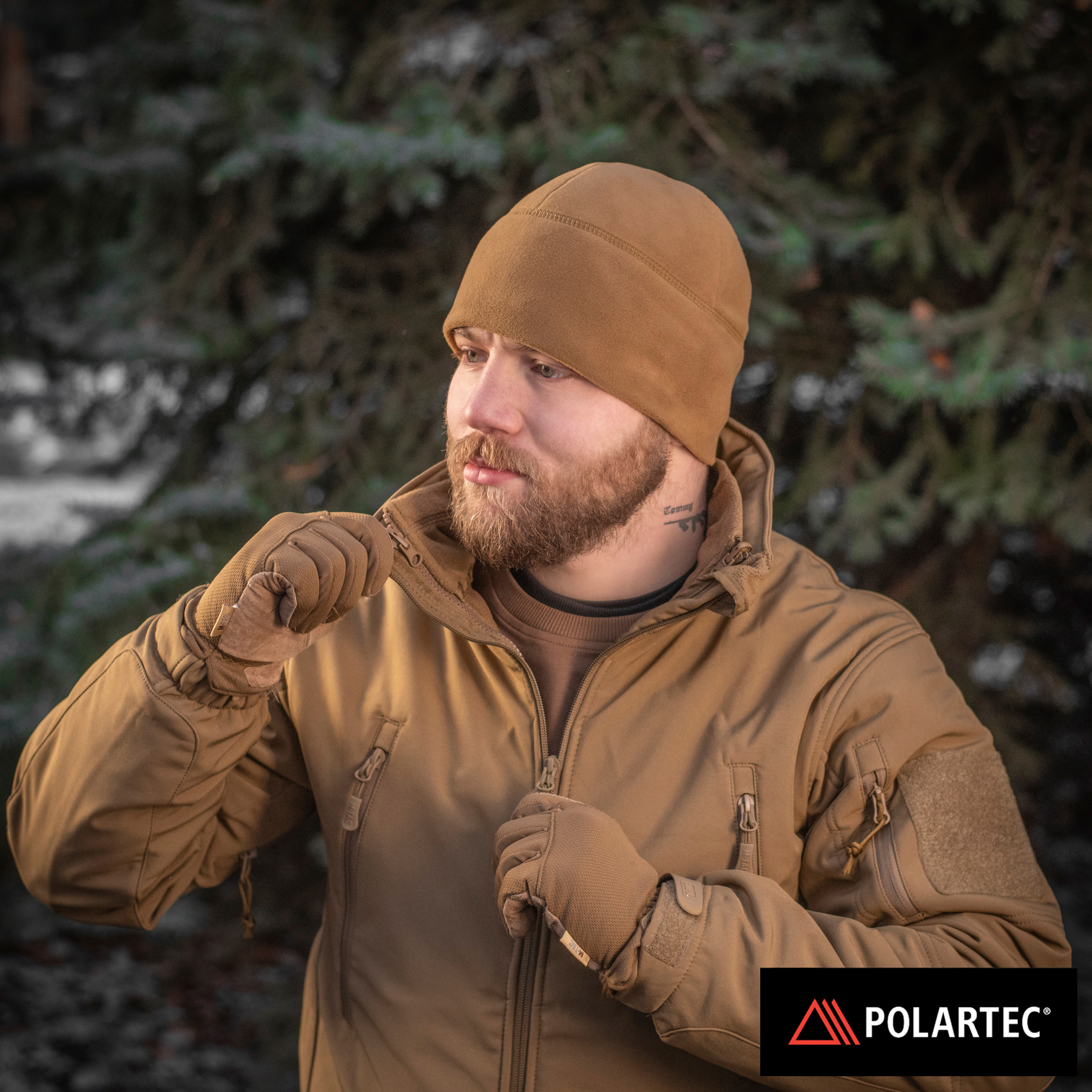 M-Tac шапка Watch Cap флис Light Polartec Gen.II Coyote — 8