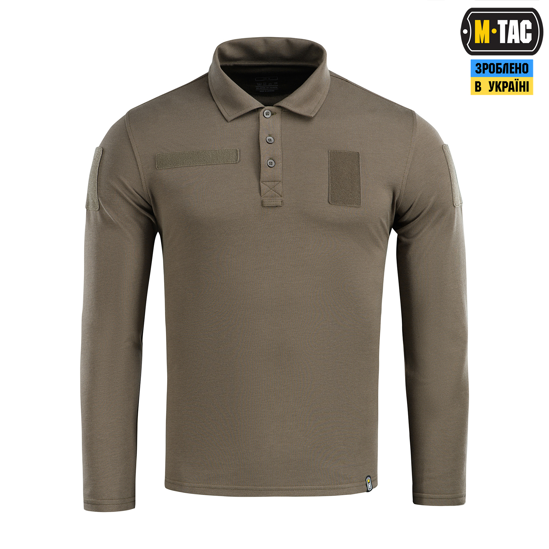 M-Tac поло тактическое длинный рукав 65/35 Dark Olive — 3