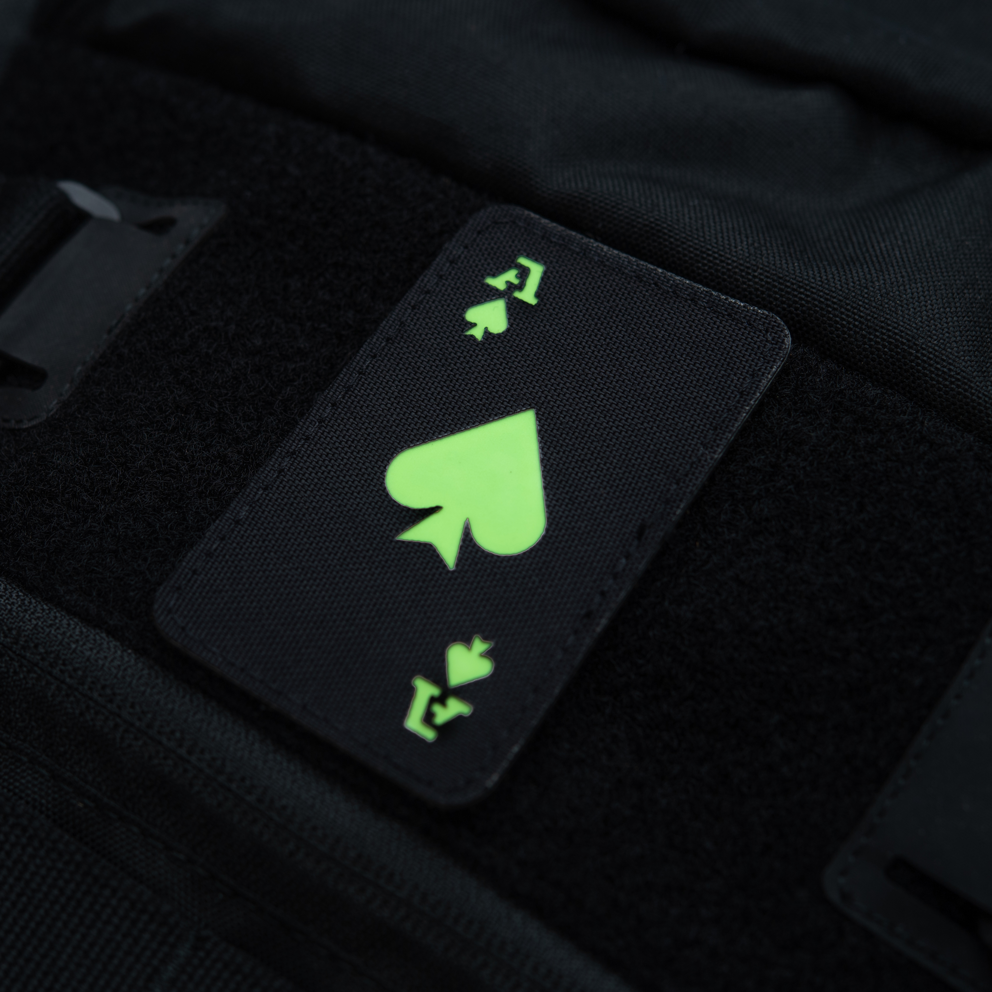 M-Tac нашивка Ace of Spades Laser Cut Black/GID — 10