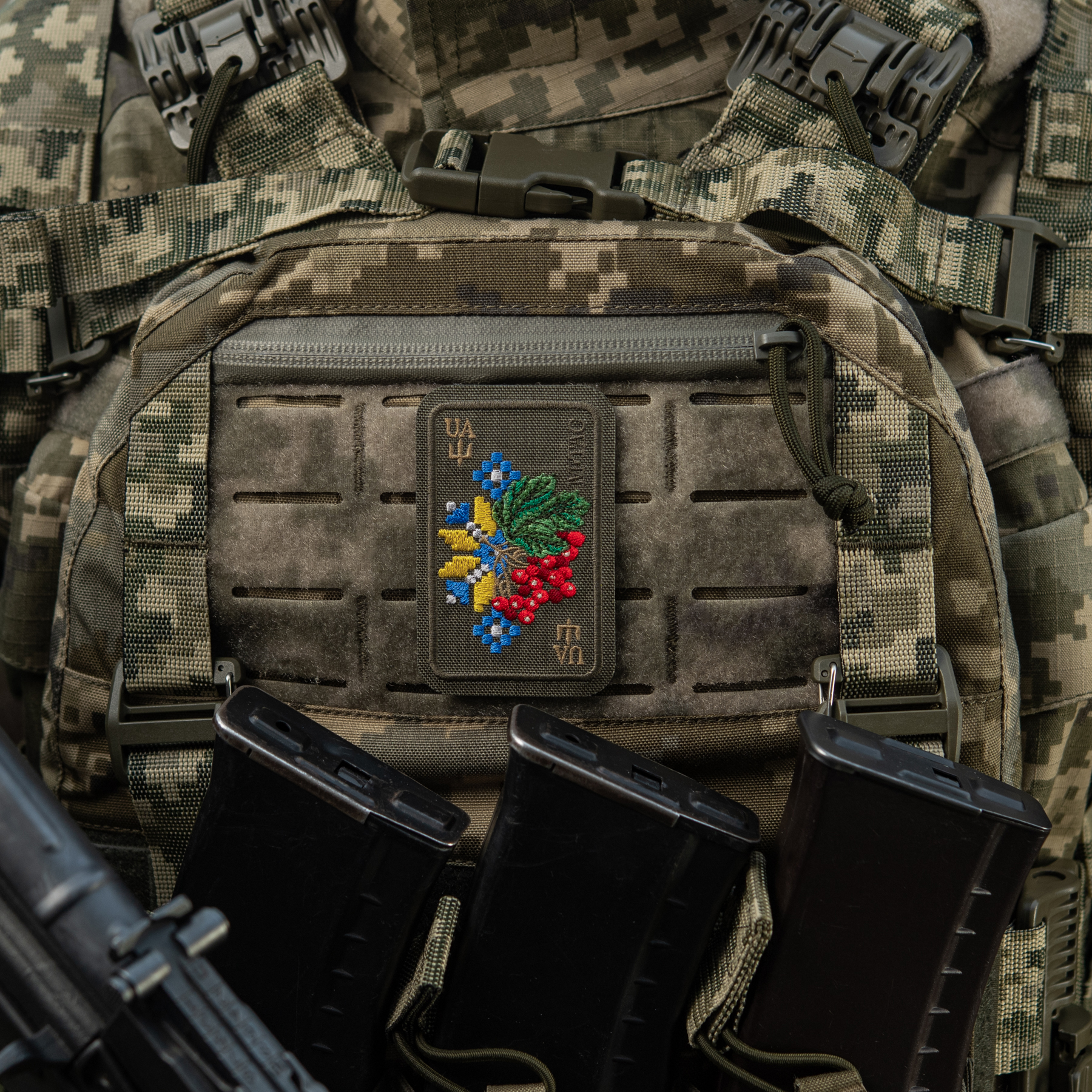 M-Tac нашивка Орнамент Калина (вышивка) Ranger Green — 4