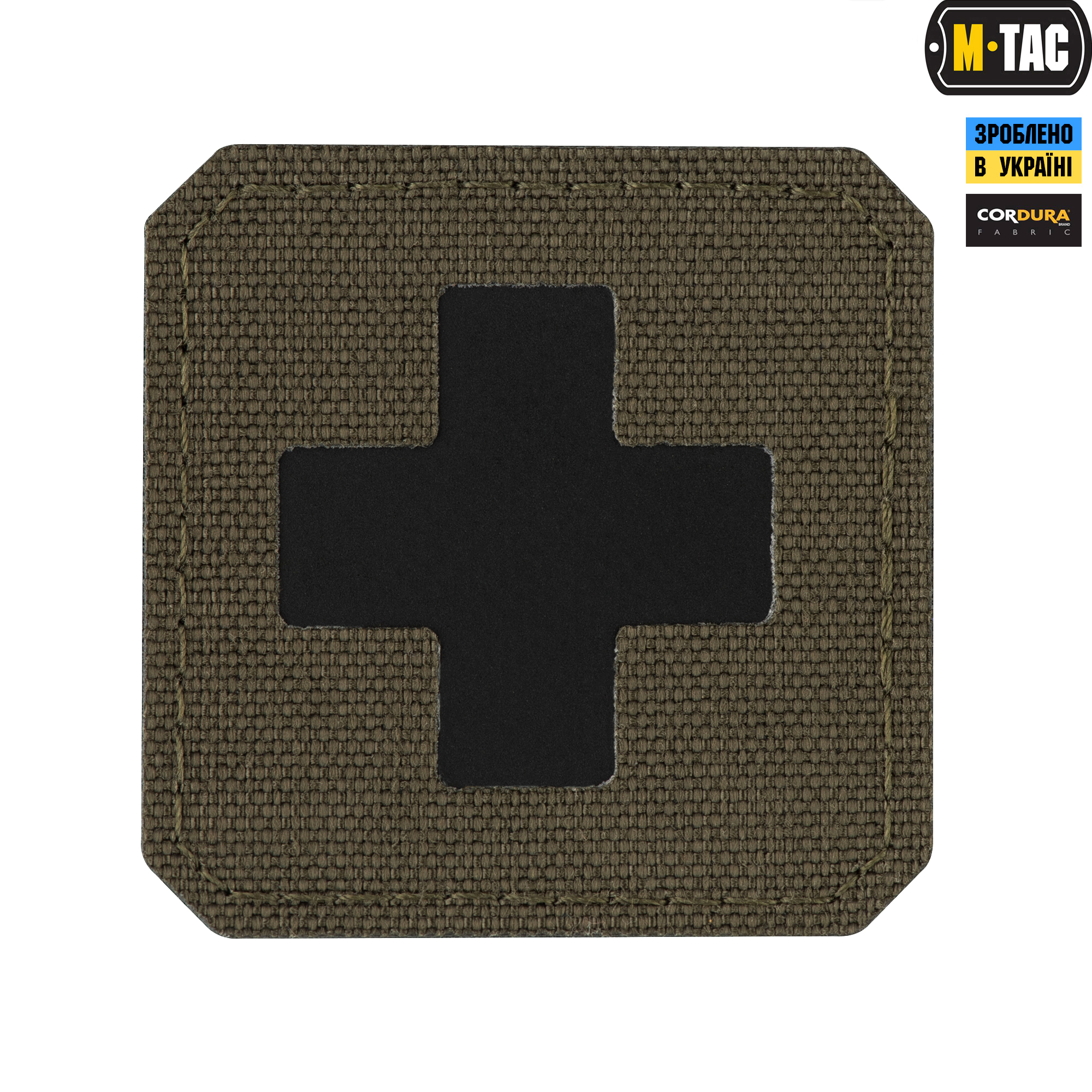 M-Tac нашивка Medic Cross Laser Cut Ranger Green/Black — 2