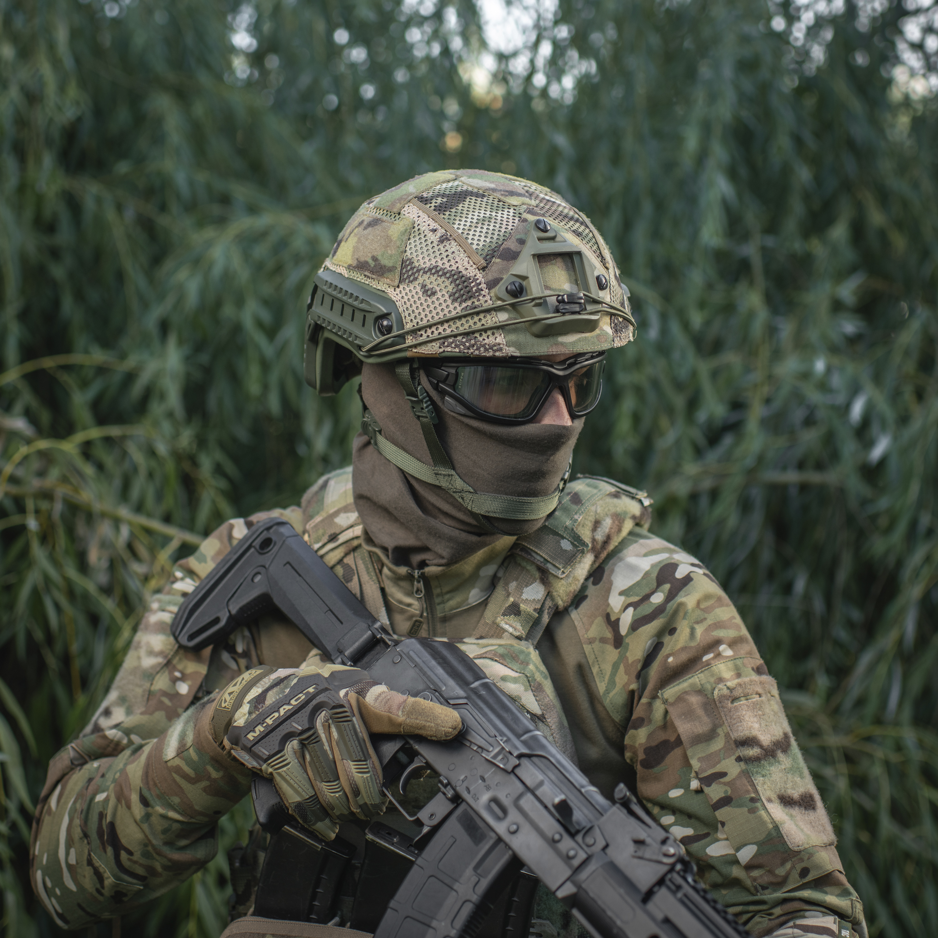 M-Tac кавер на шлем под Shroud Multicam — 15