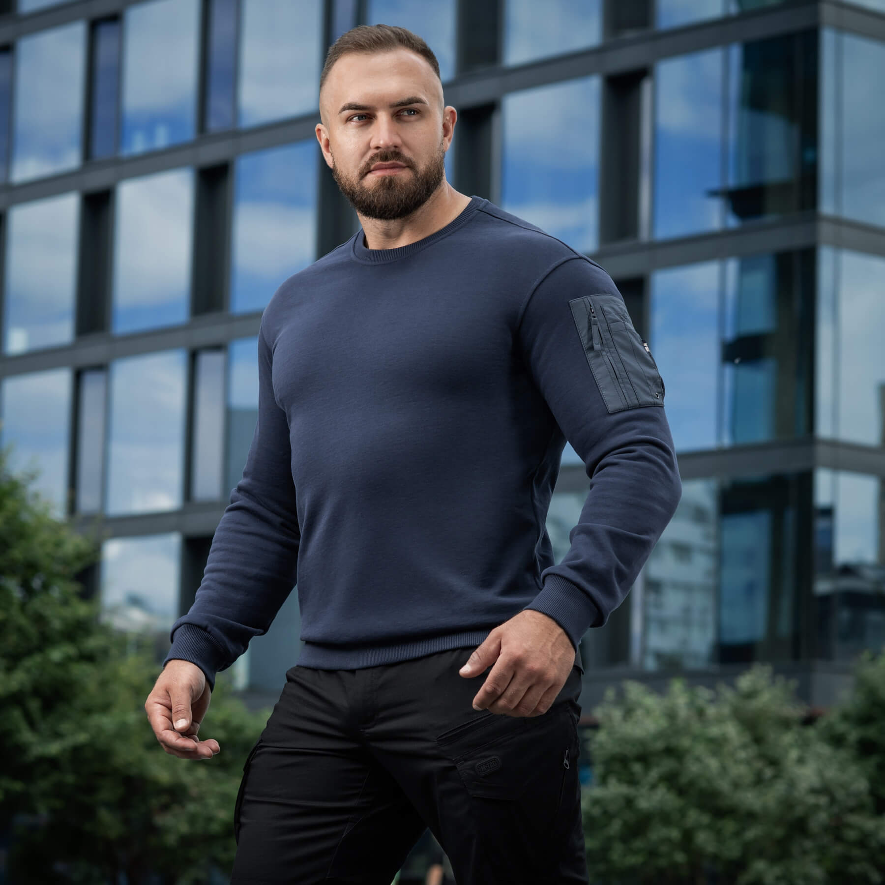 M-Tac свитшот Nylon Pocket Cotton Hard Indigo Blue — 10