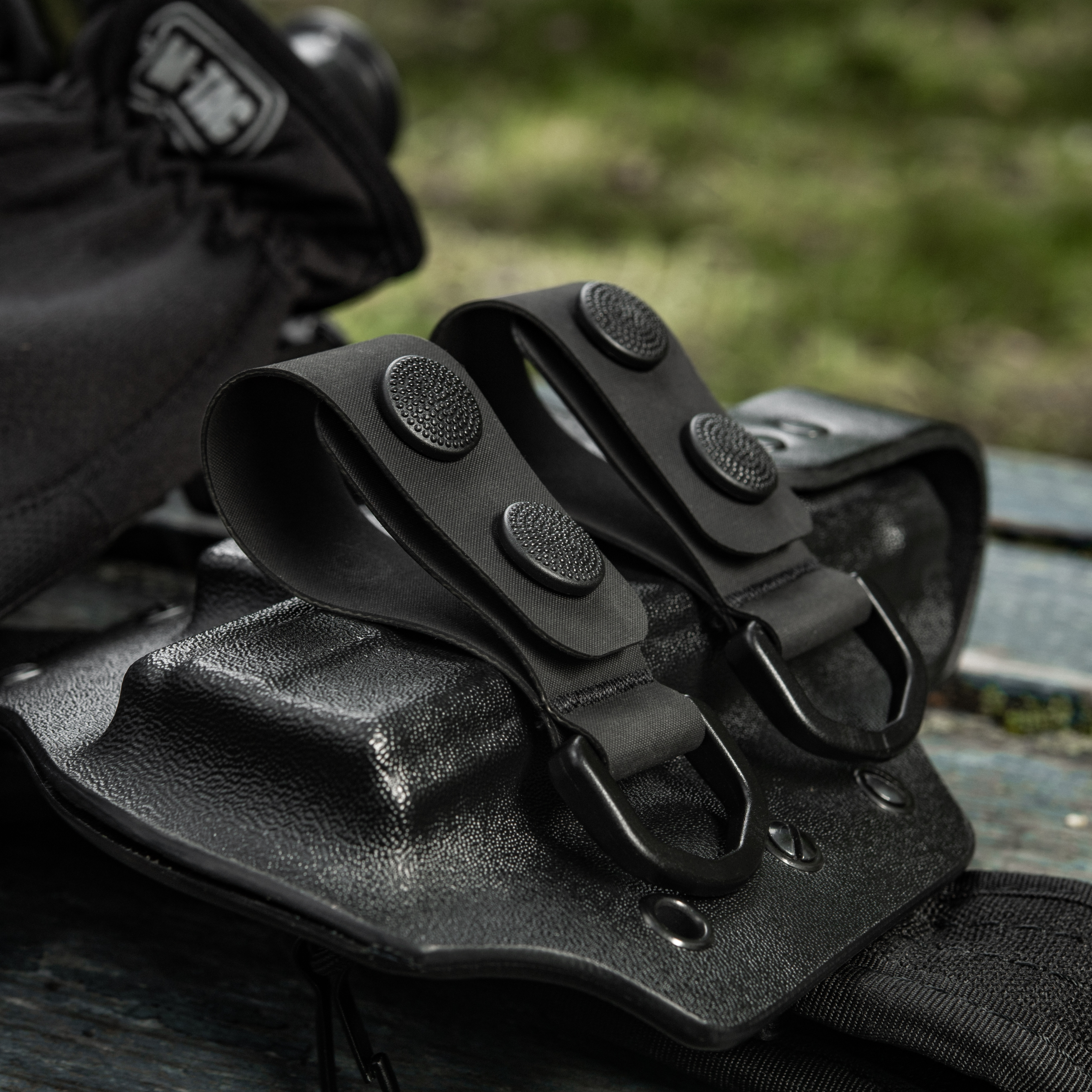 M-Tac крепления c D-кольцом на тактический ремень (2 шт) Black — 12