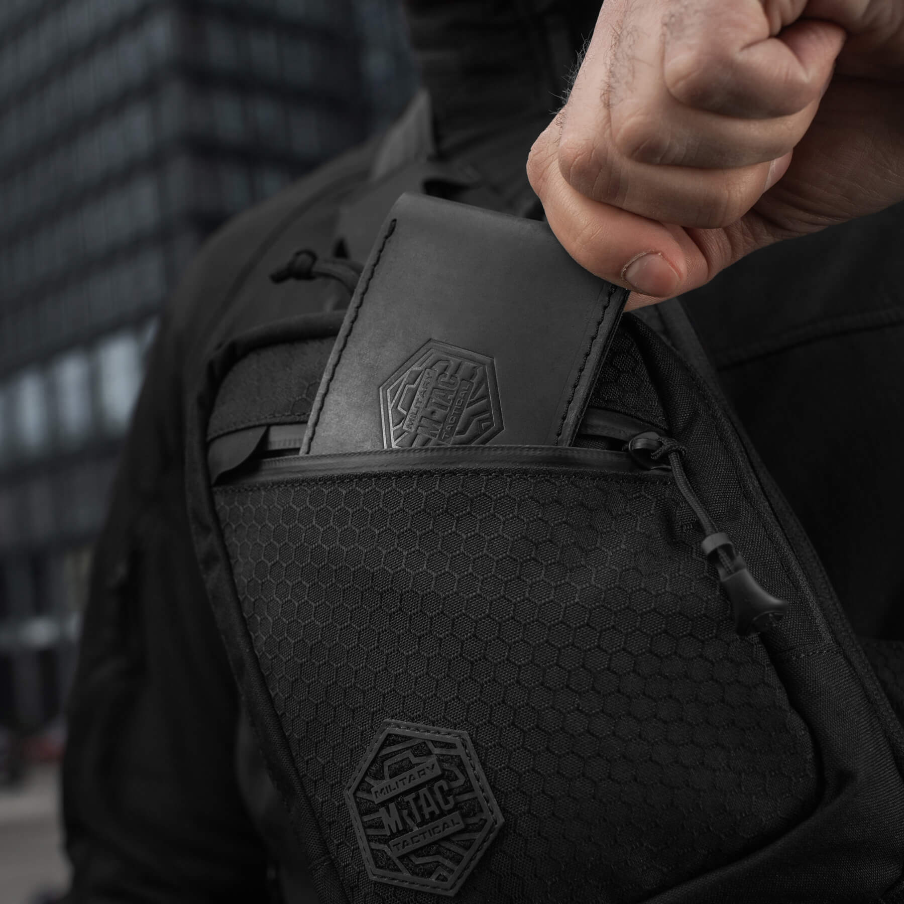 M-Tac сумка Sling Pistol Bag Hex Black — 20