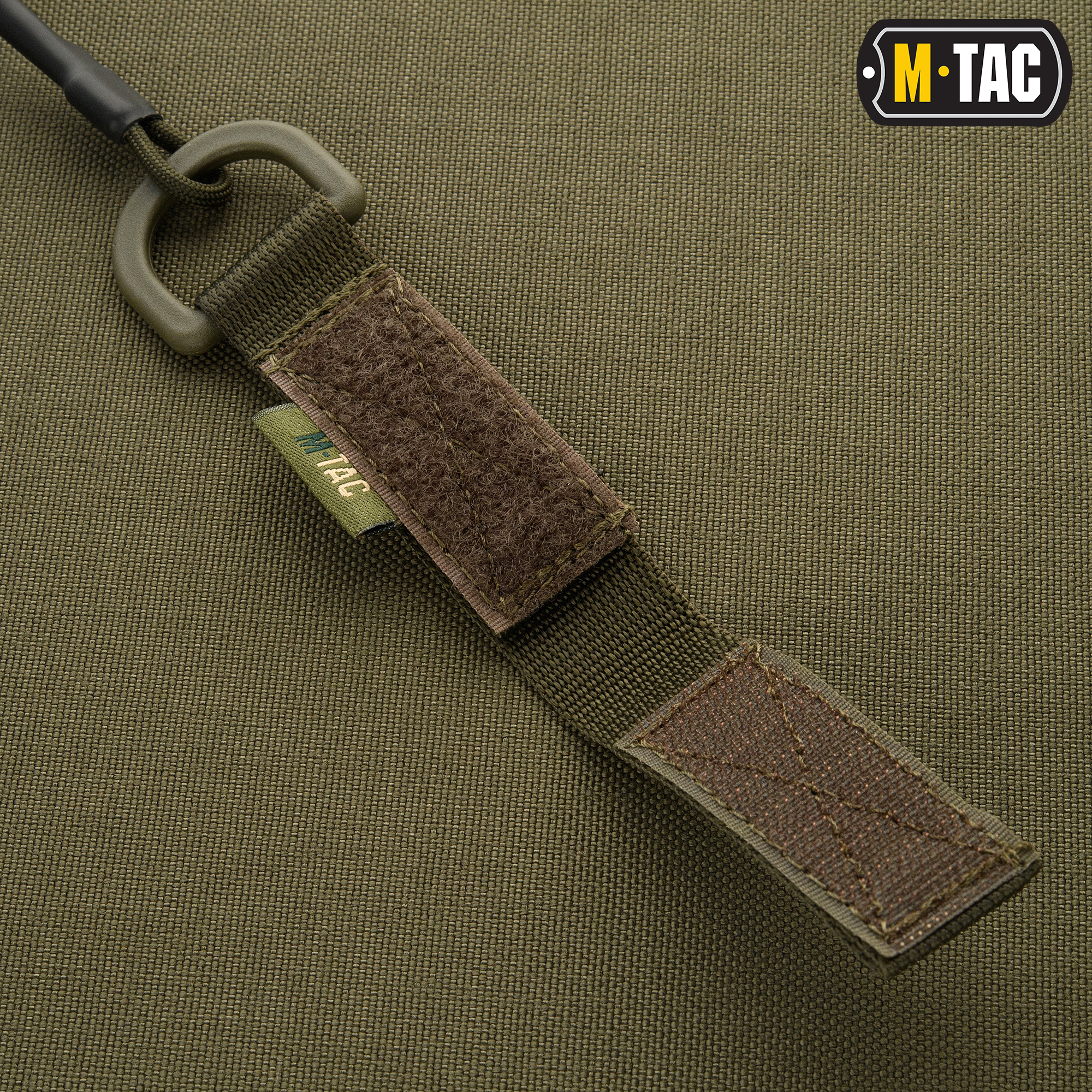 M-Tac шнур страховочный Lite комбинированый с D-кольцом олива — 4