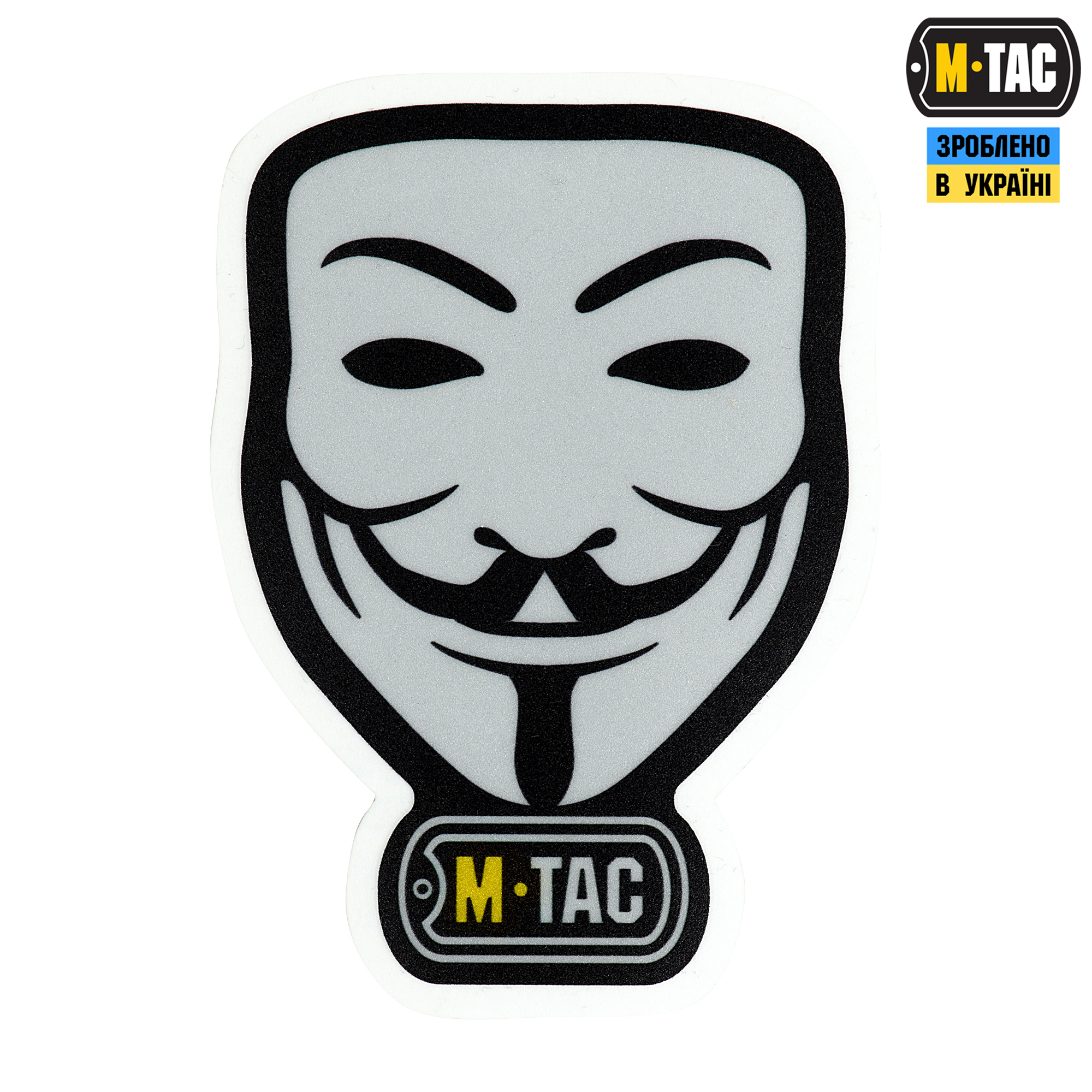 M-Tac наклейка Anonymous светоотражающая Black — 2